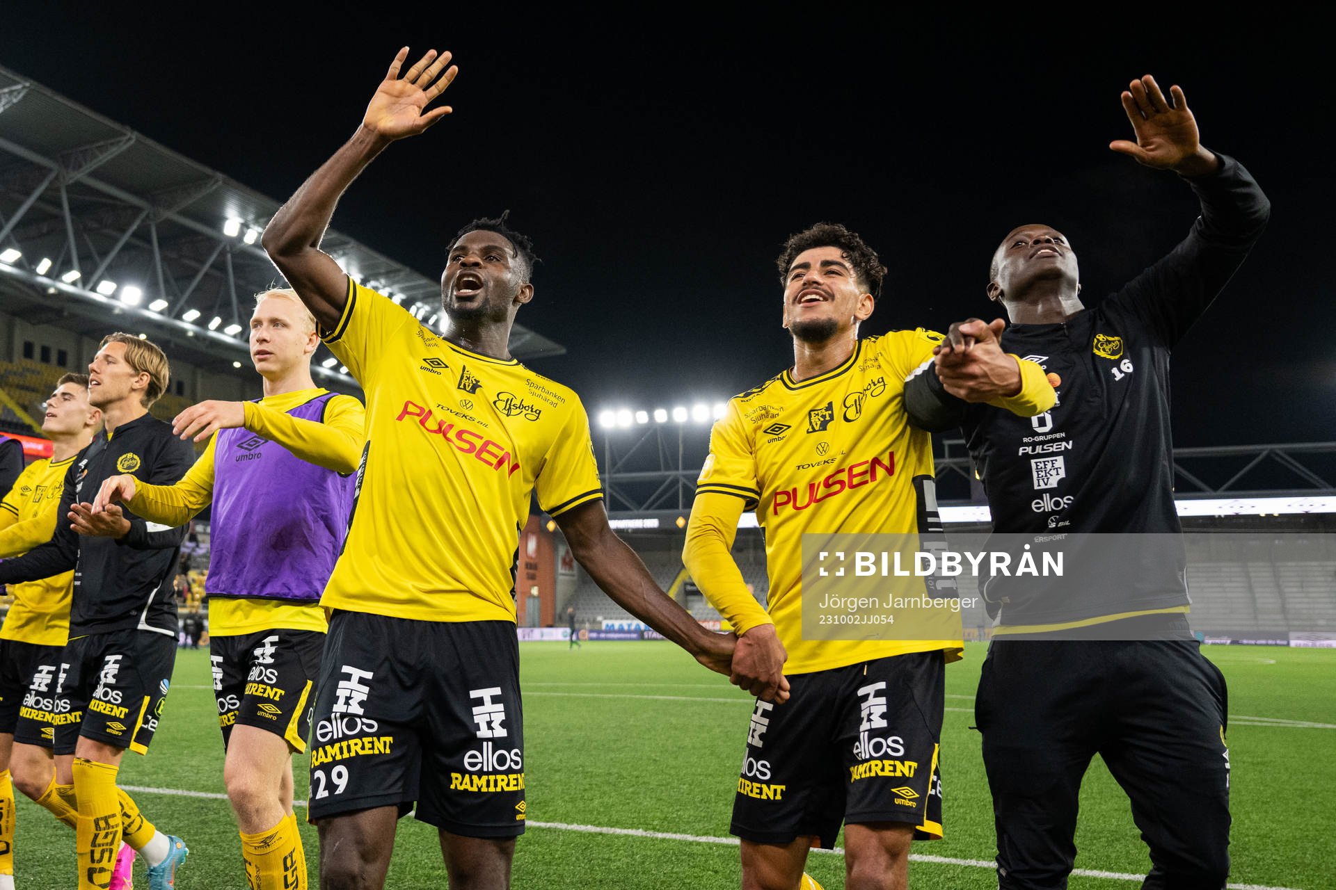 Elfsborgs spelare jublar