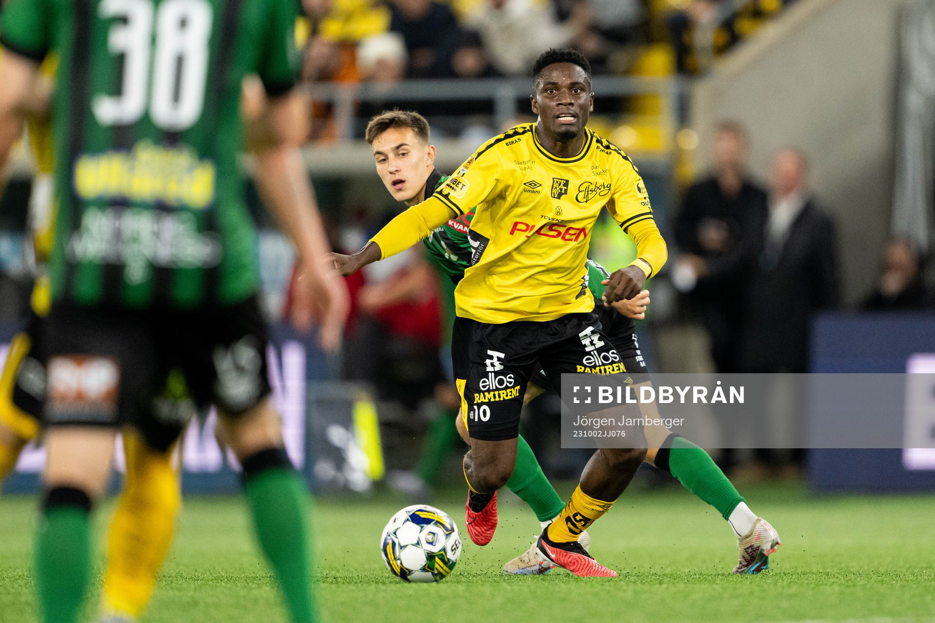 Varbergs Anton Kurochkin och Elfsborgs Michael Baidoo