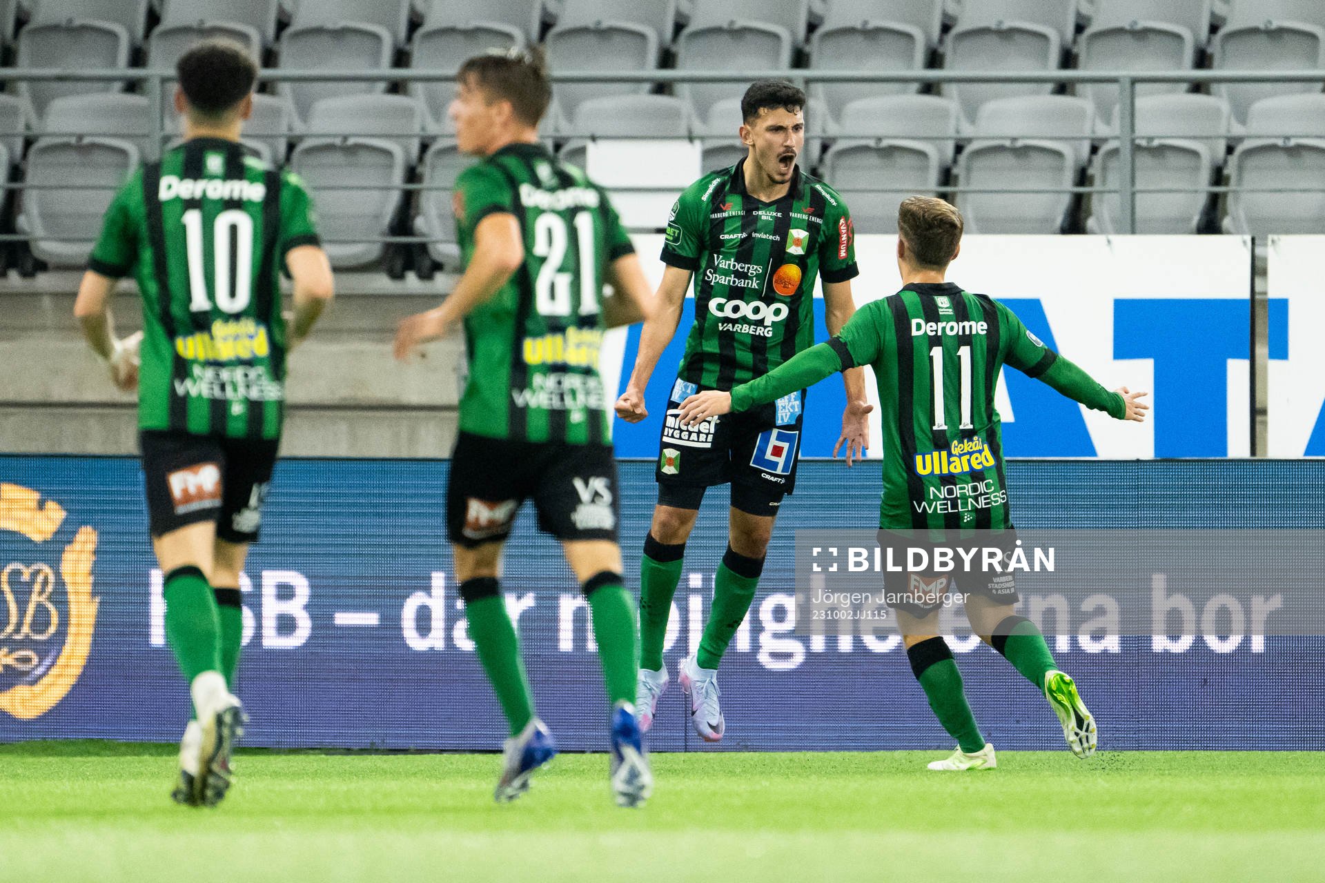 Varbergs Dion Krasniqi jublar