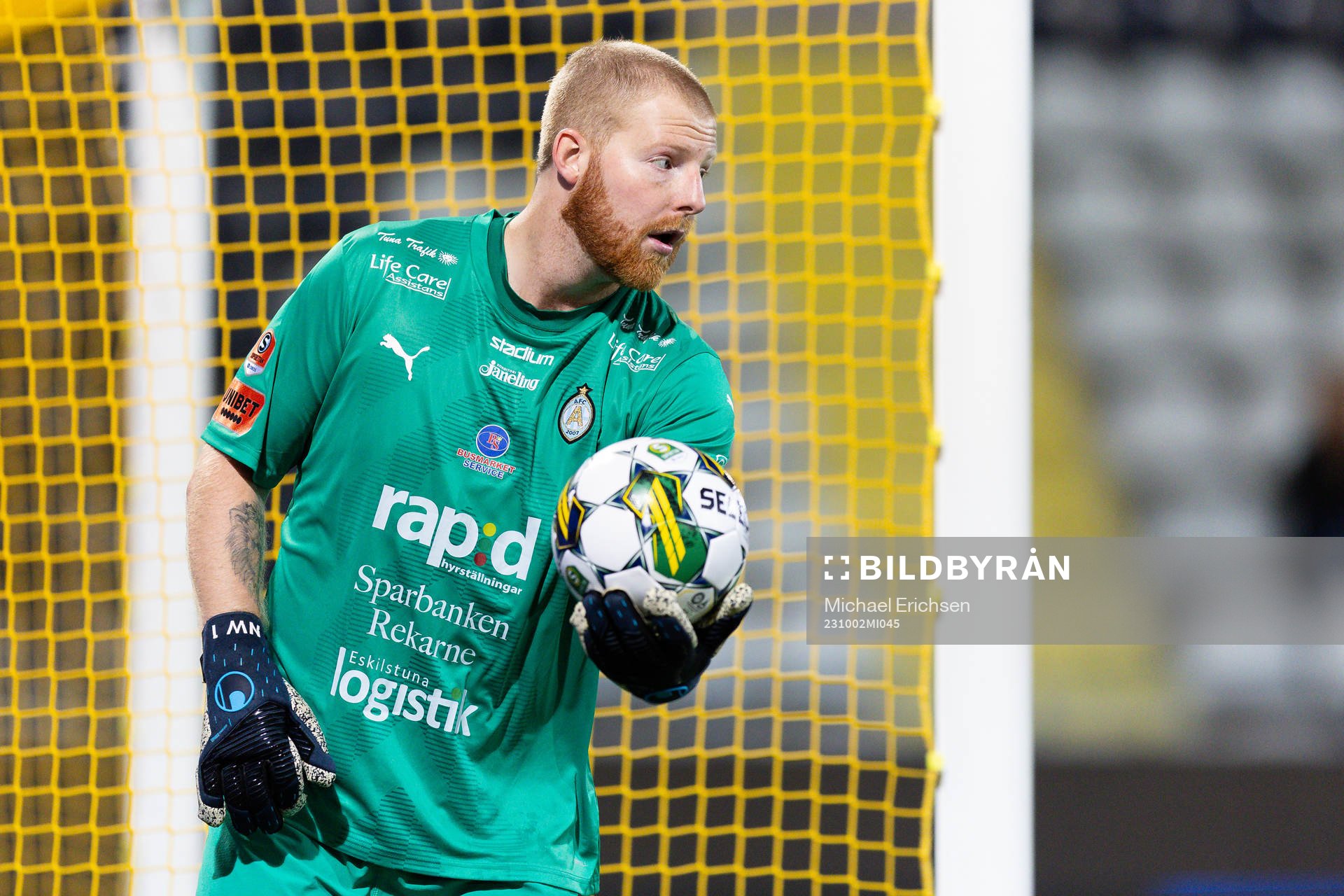 AFC Eskilstunas målvakt Nick Wolters