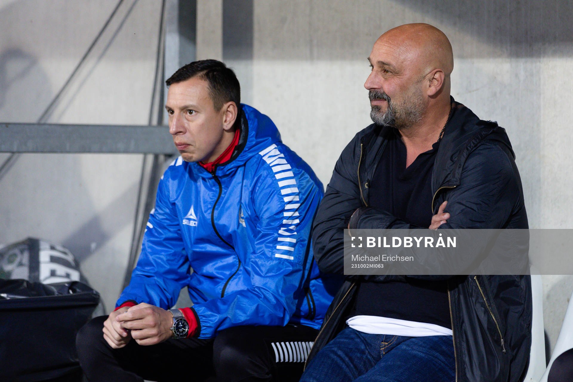 Utsiktens tränare Martin Smedberg Dalence och manager