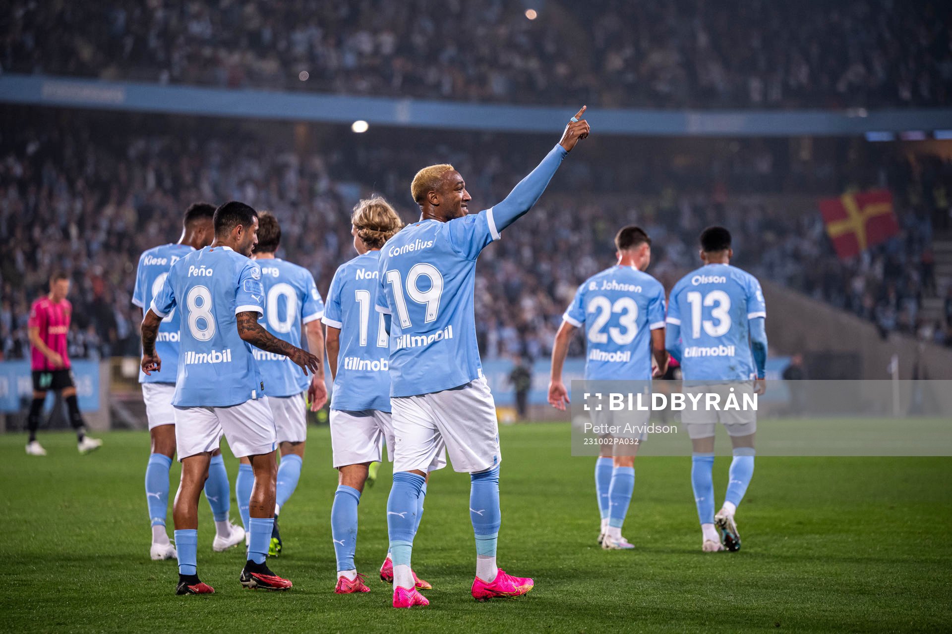Malmö FFs Derek Cornelius jublar
