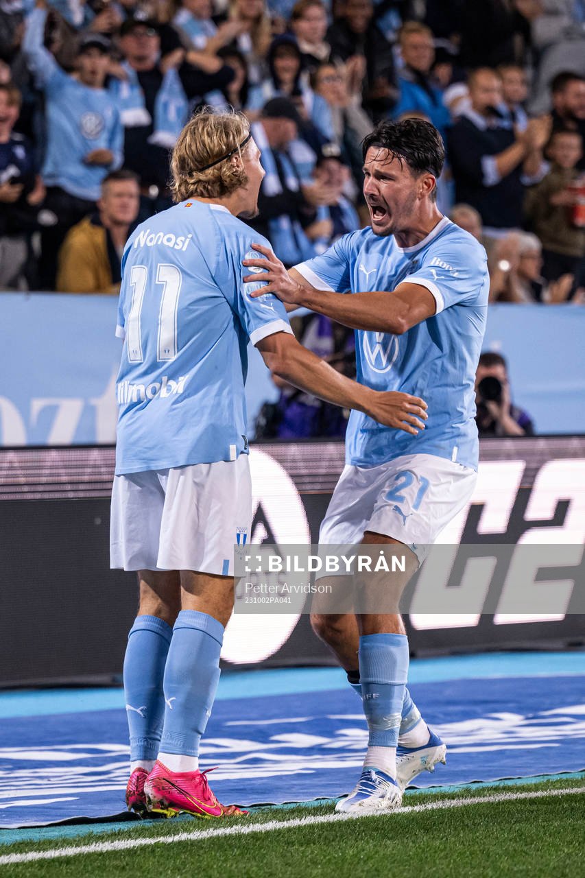 Malmö FFs Sebastian Nanasi jublar