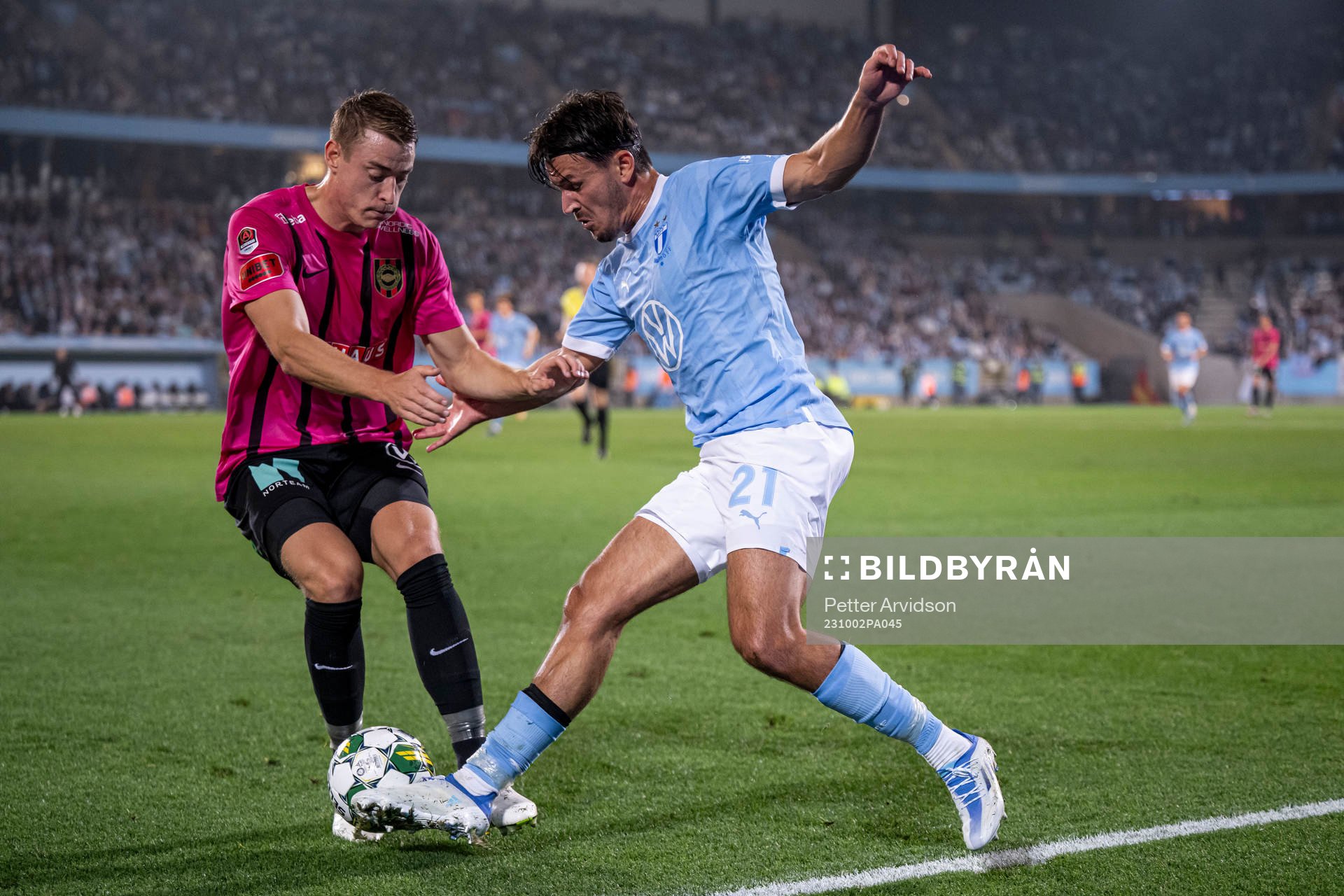Malmö FFs Stefano Vecchia och Brommapojkarnas Jesper