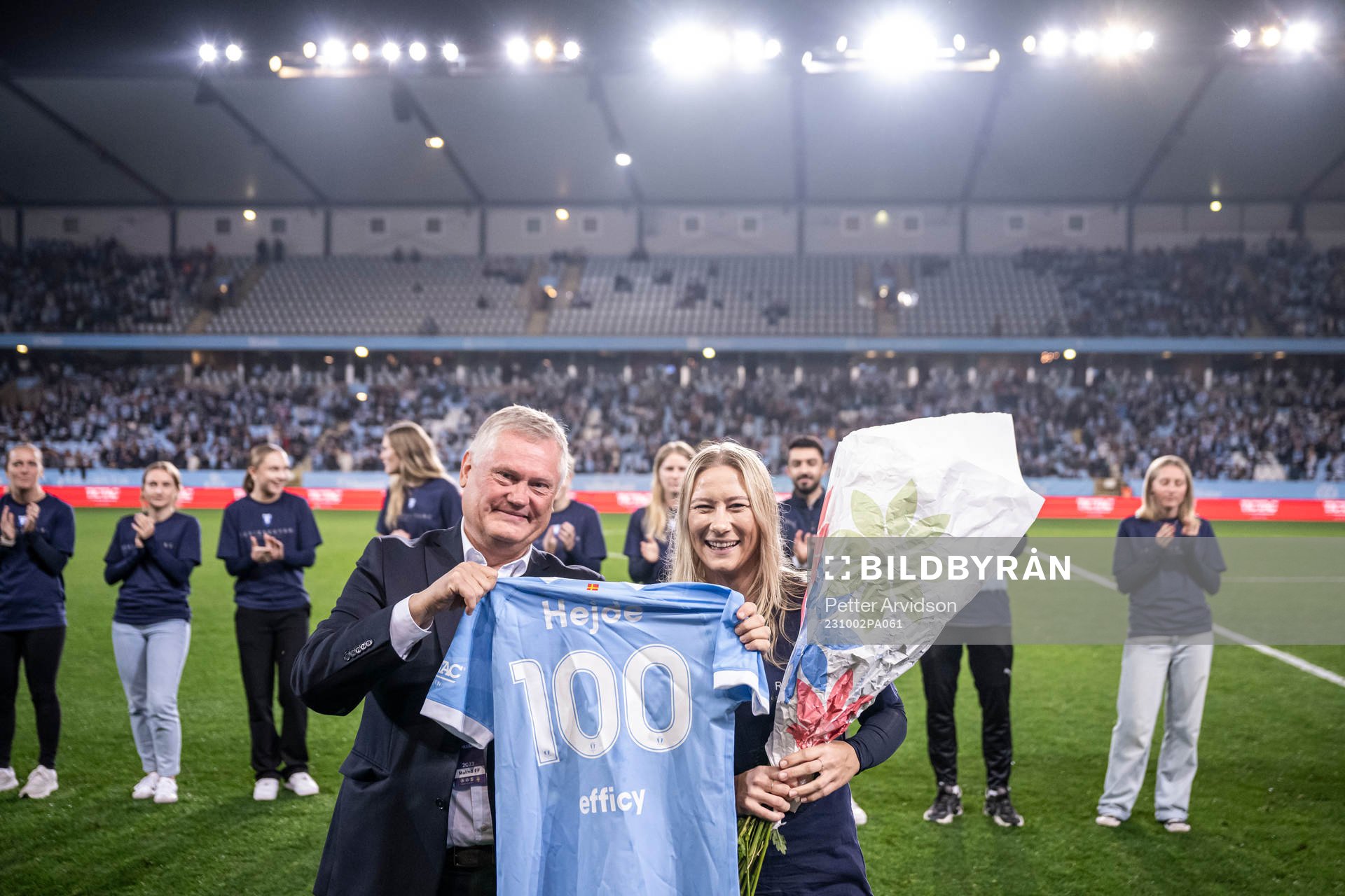 Madeleine Hejde uppmärksammas för 100 spelade matcher i