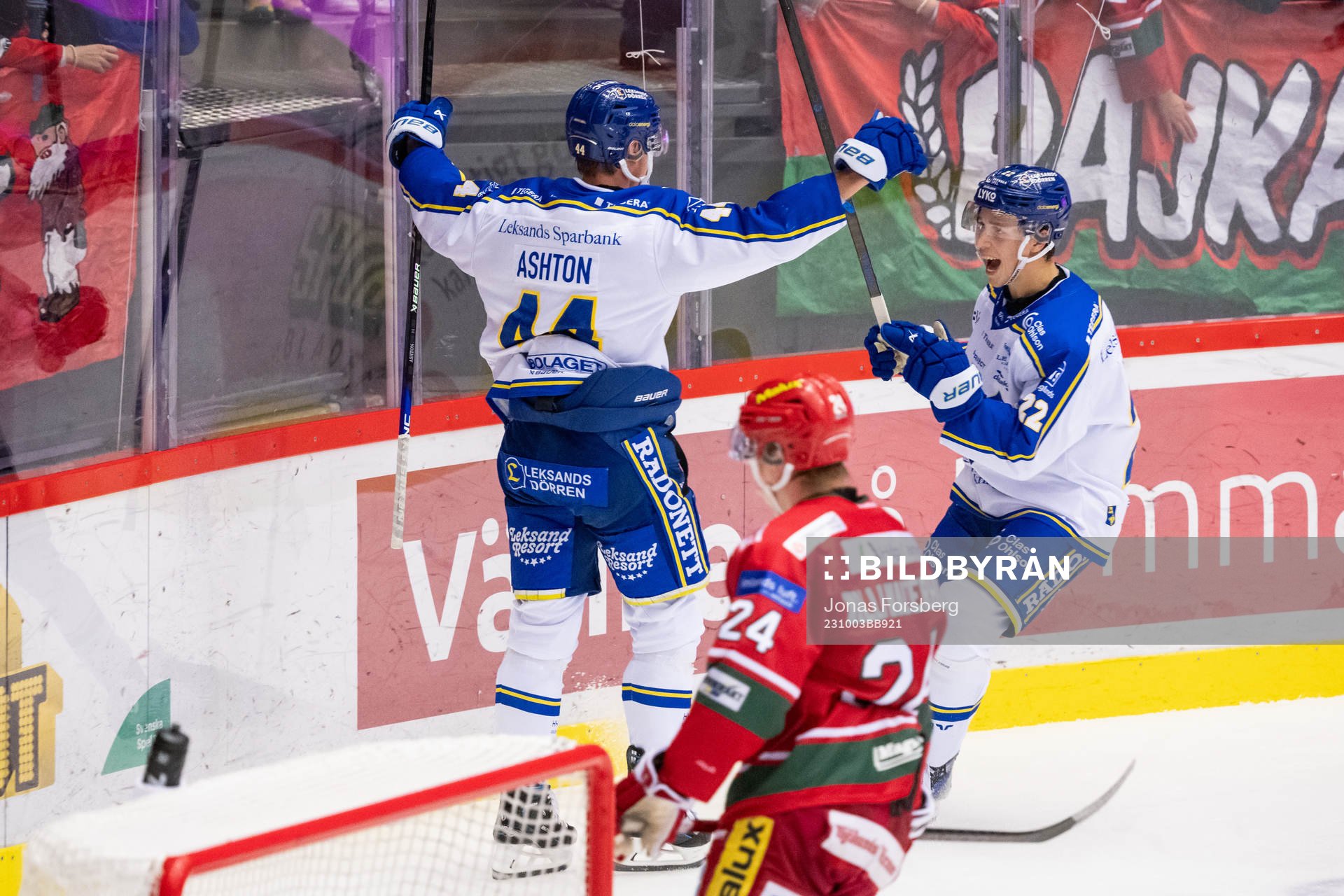 Leksands Carter Ashton jublar