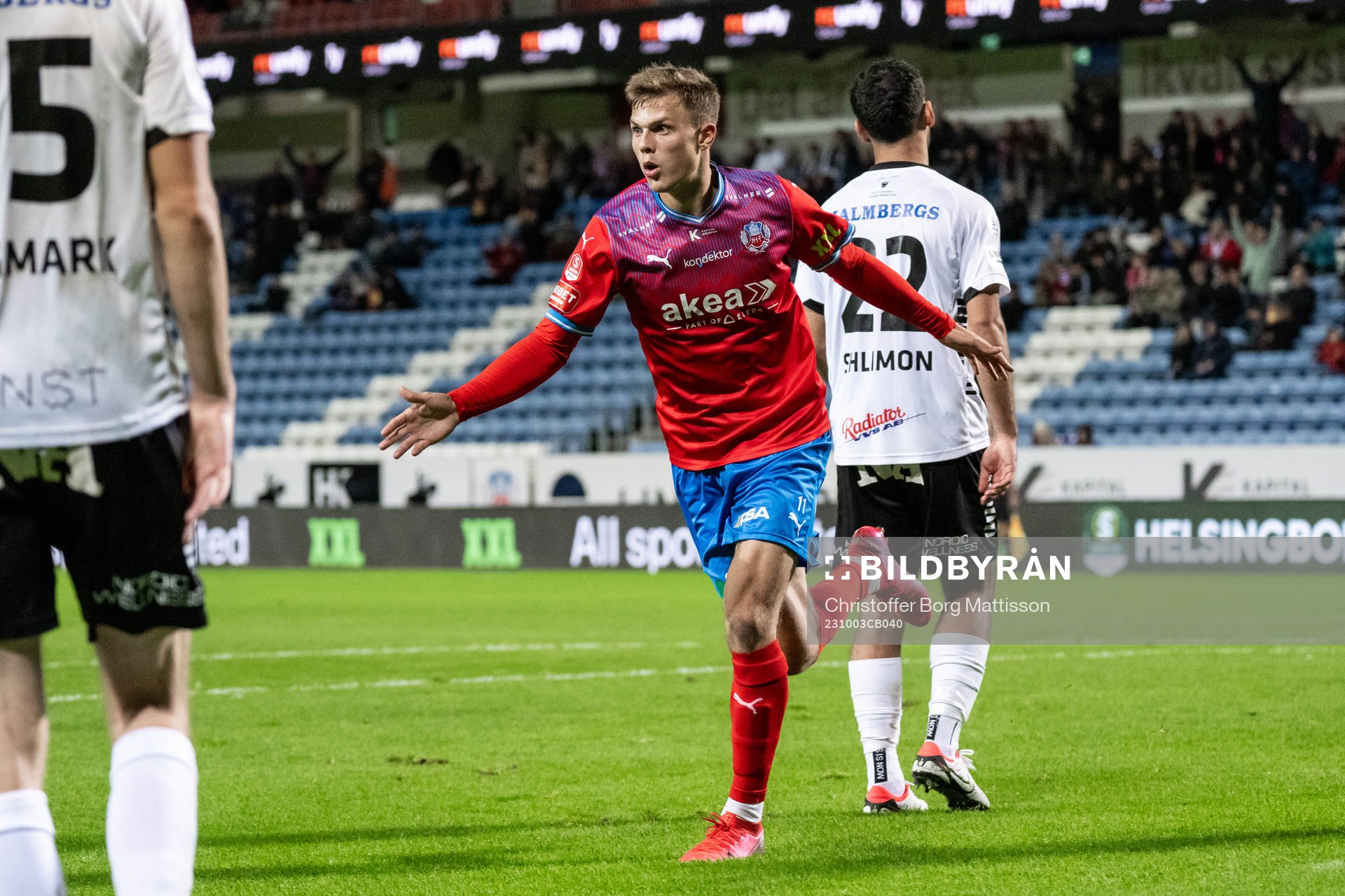 Helsingborgs Erik Ring jublar