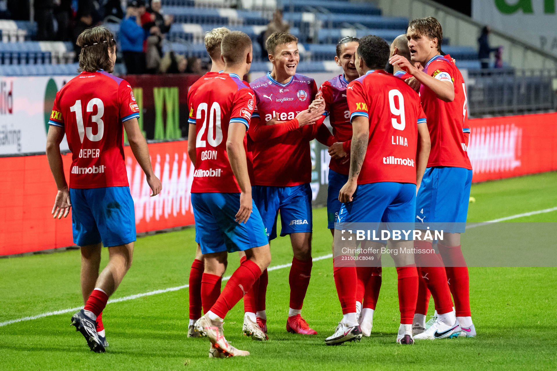 Helsingborgs Erik Ring jublar