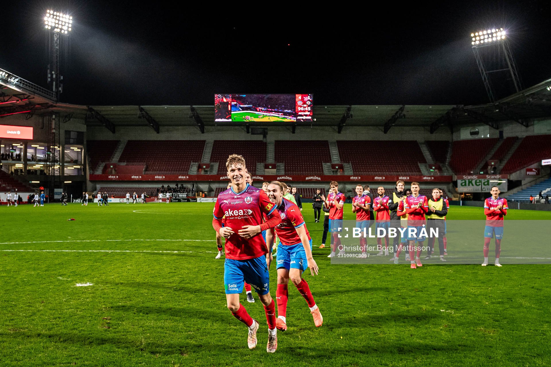 Helsingborgs Benjamin Örn jublar
