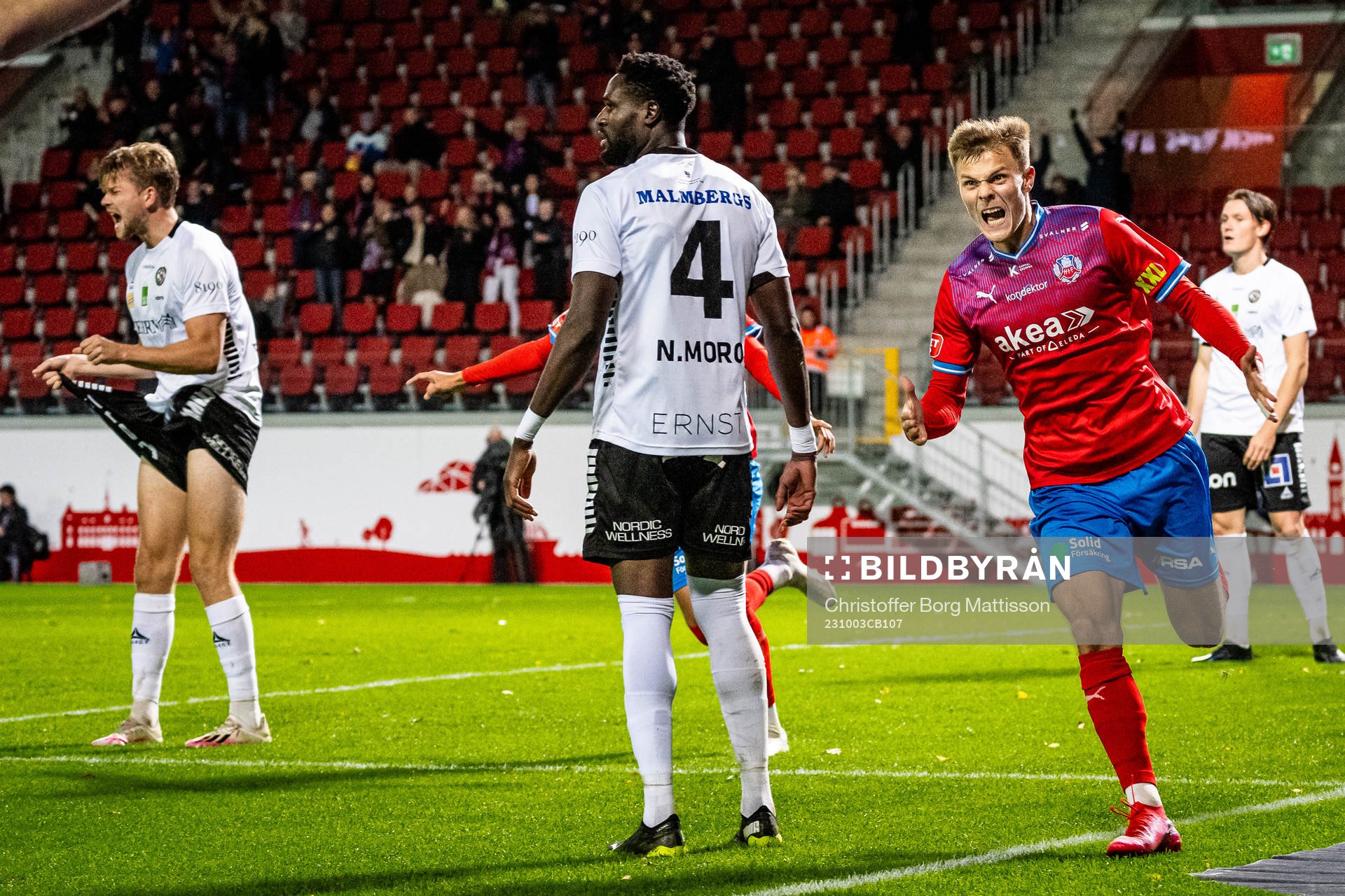 Helsingborgs Erik Ring jublar