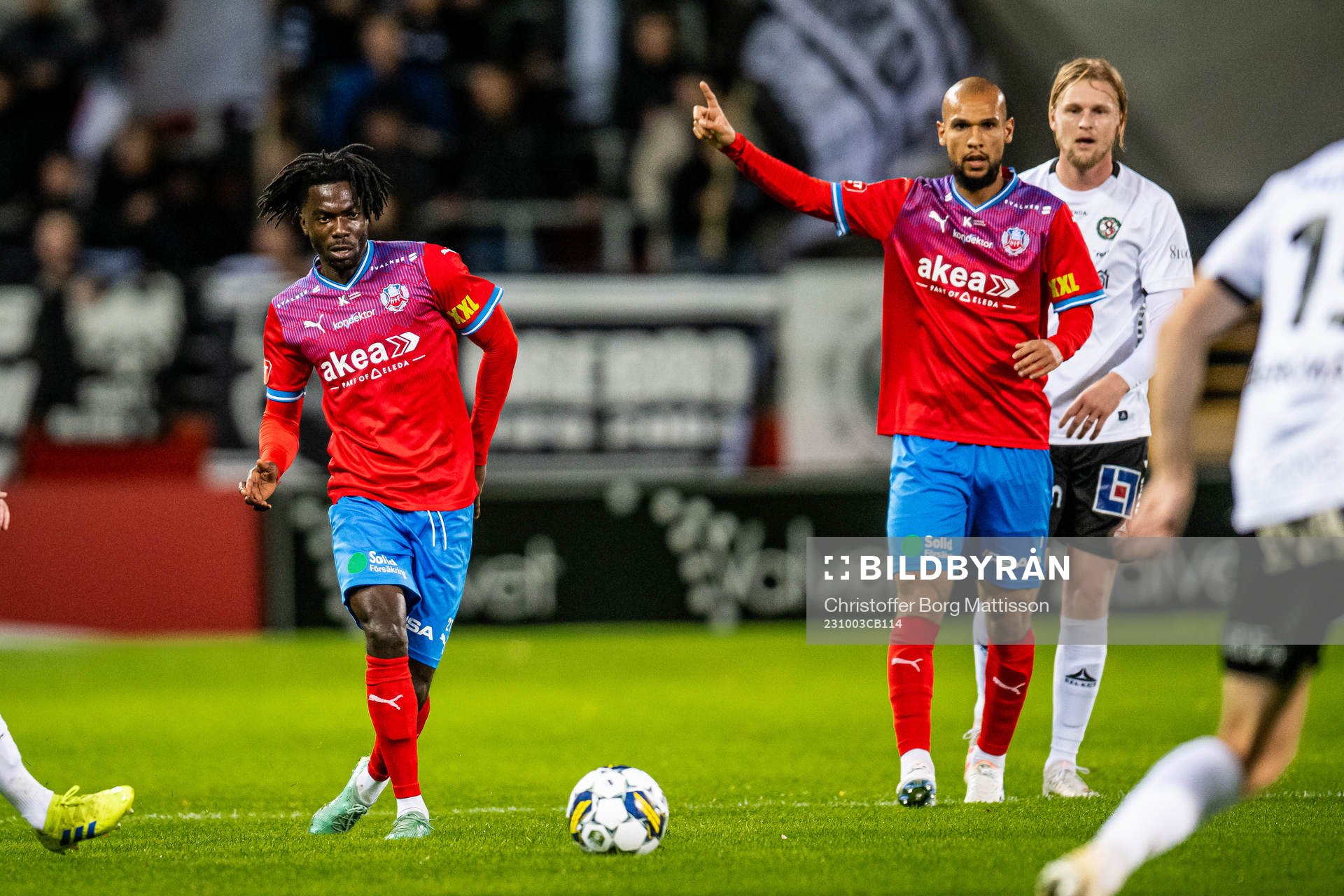 Helsingborgs Benjamin Acquah och Sumar Almadjed