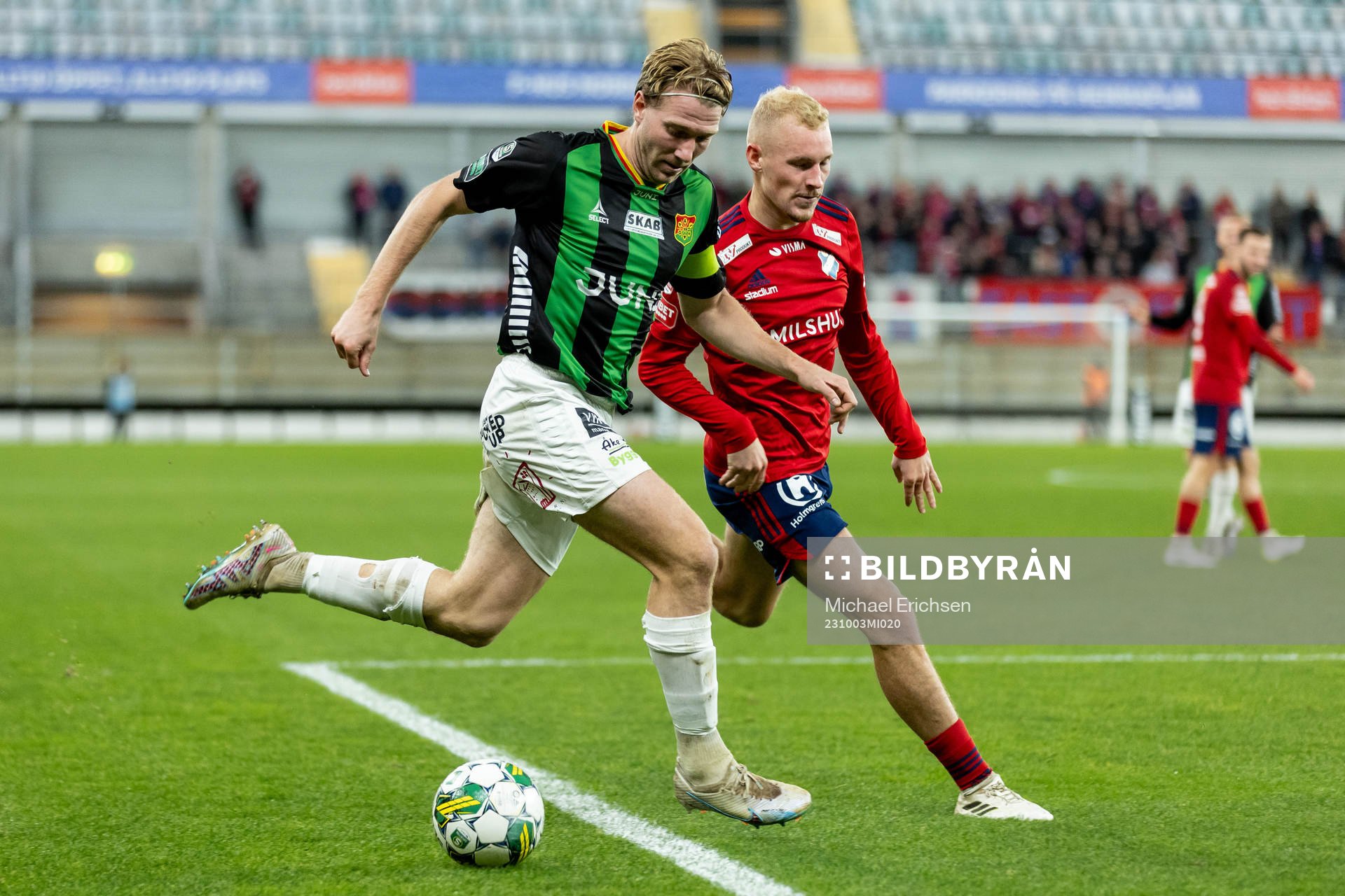 GAIS August Wängberg och Östers Adam Bergmark Wiberg