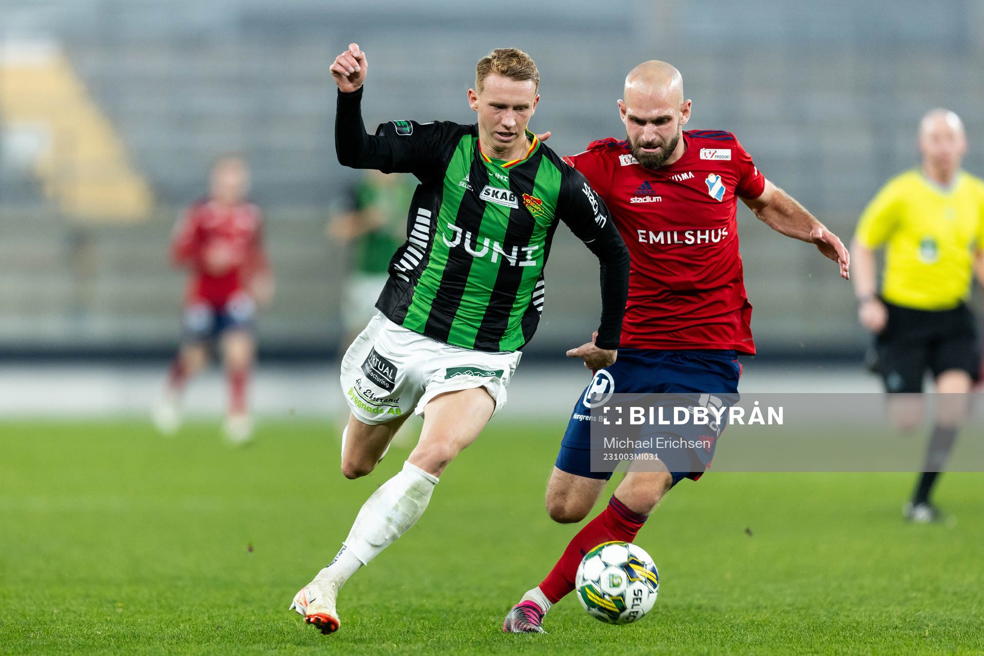 GAIS Julius Lindberg och Östers Sebastian Hedlund