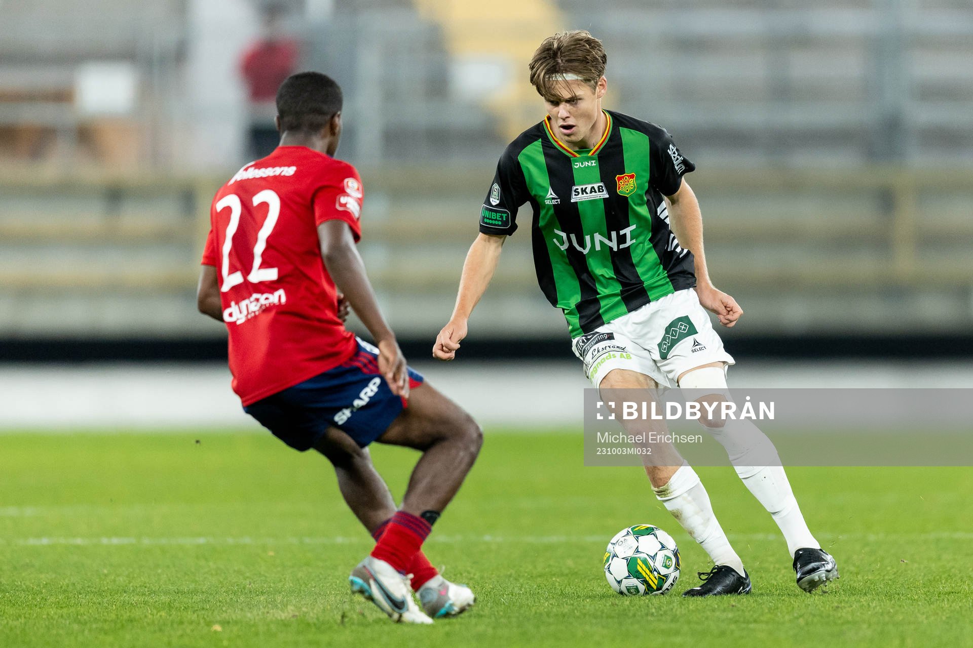 under fotbollsmatchen i Superettan mellan GAIS och Öster