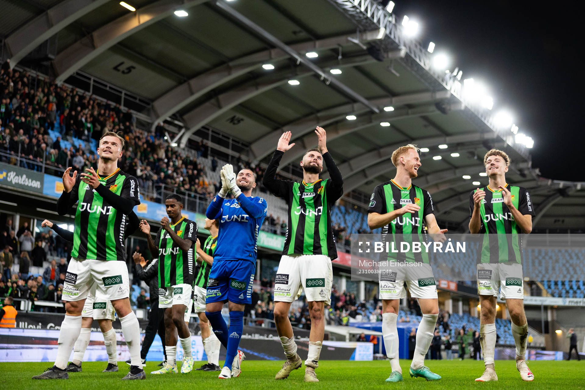 GAIS Alexander Ahl Holmström, målvakt Mergim Krasniqi,