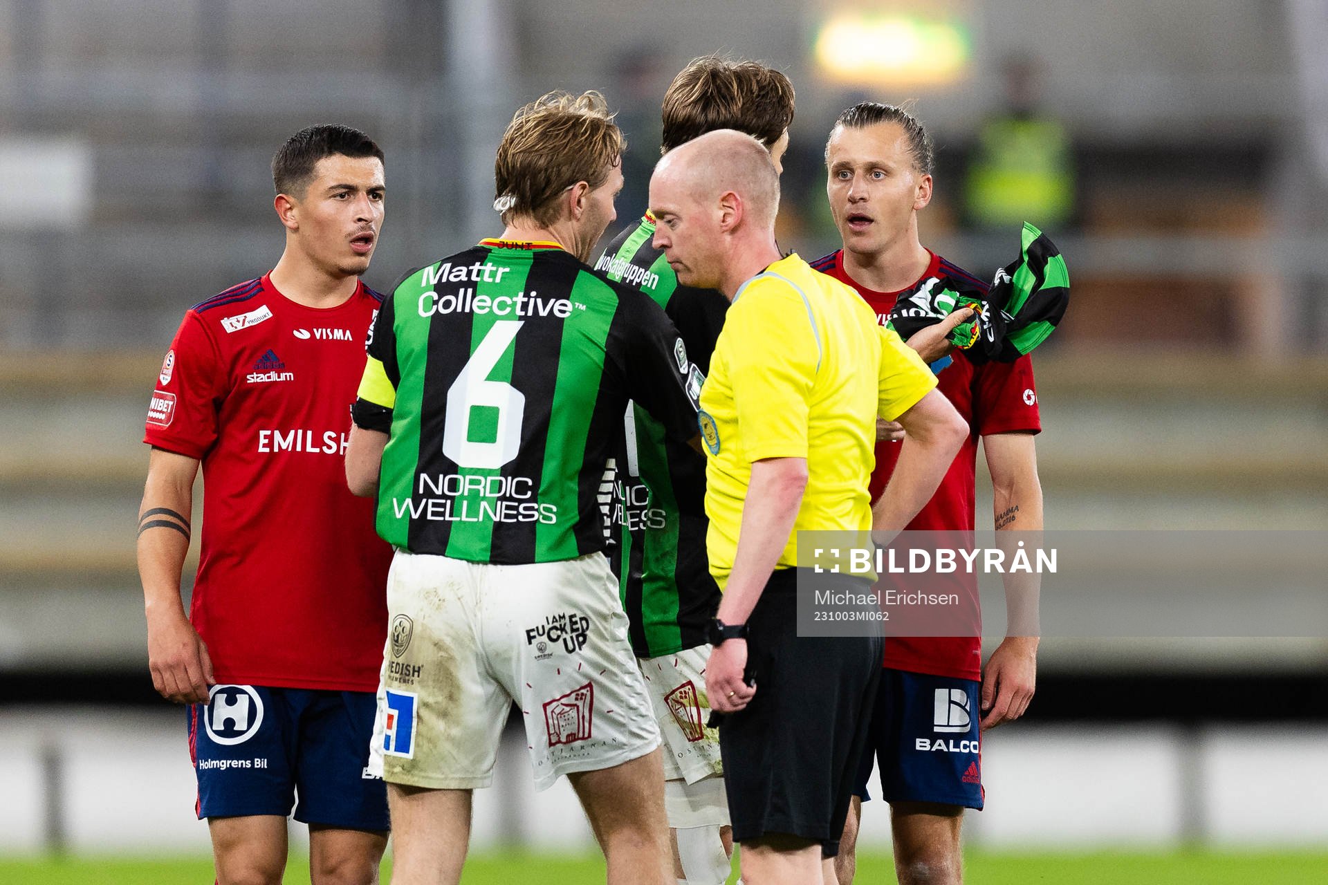 Östers Jesper Jonasson Westermark får en varning