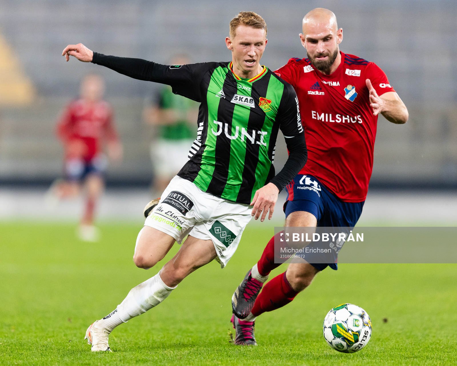 GAIS Julius Lindberg och Östers Sebastian Hedlund