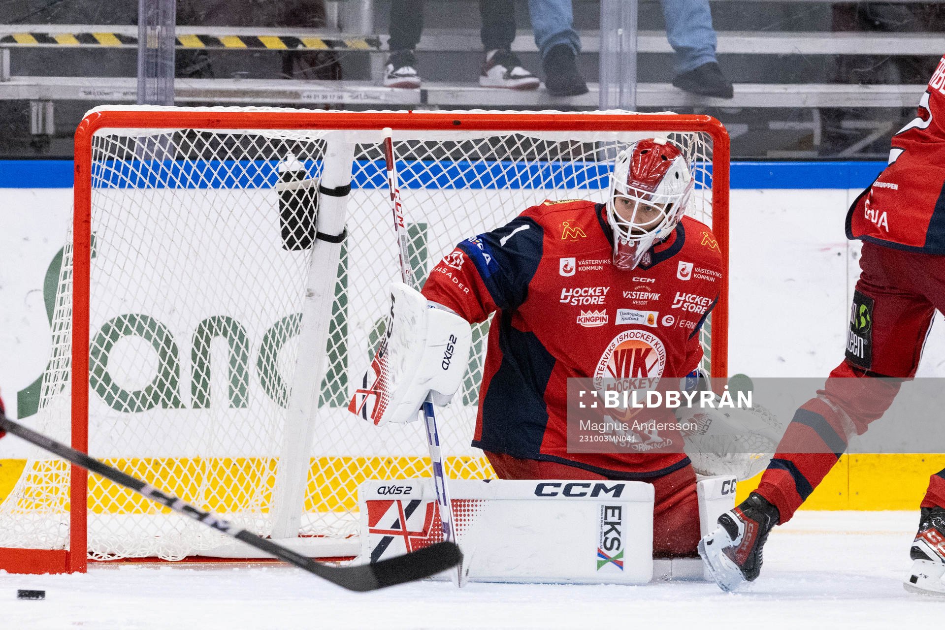 Västerviks målvakt Emil Zetterquist