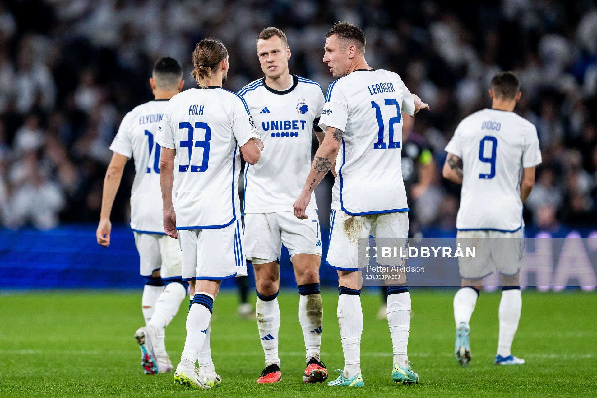 Rasmus Falk, Viktor Claesson and Lukas Lerager of Copenhagen