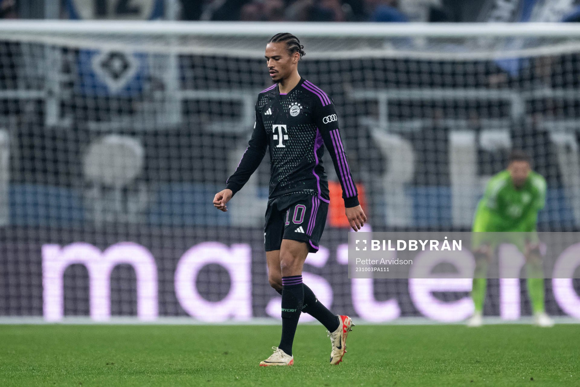 Leroy Sané of Bayern Munich looks dejected