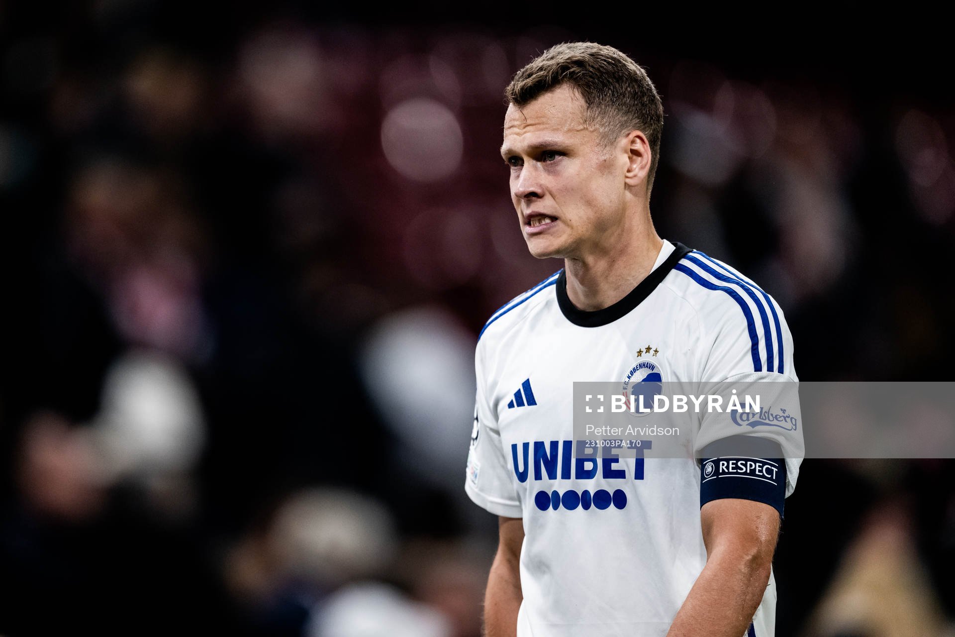 Viktor Claesson of Copenhagen looks dejected
