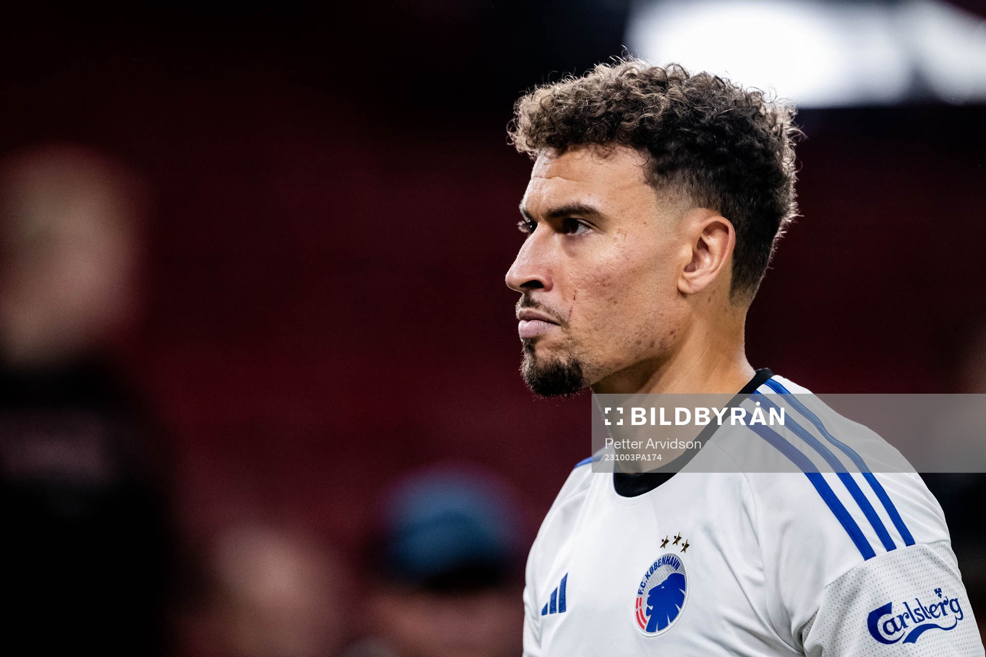 Jordan Larsson of Copenhagen looks dejected