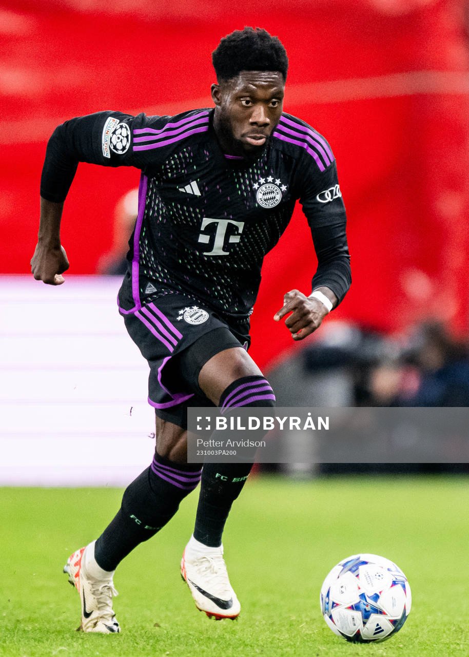 Alphonso Davies of Bayern Munich