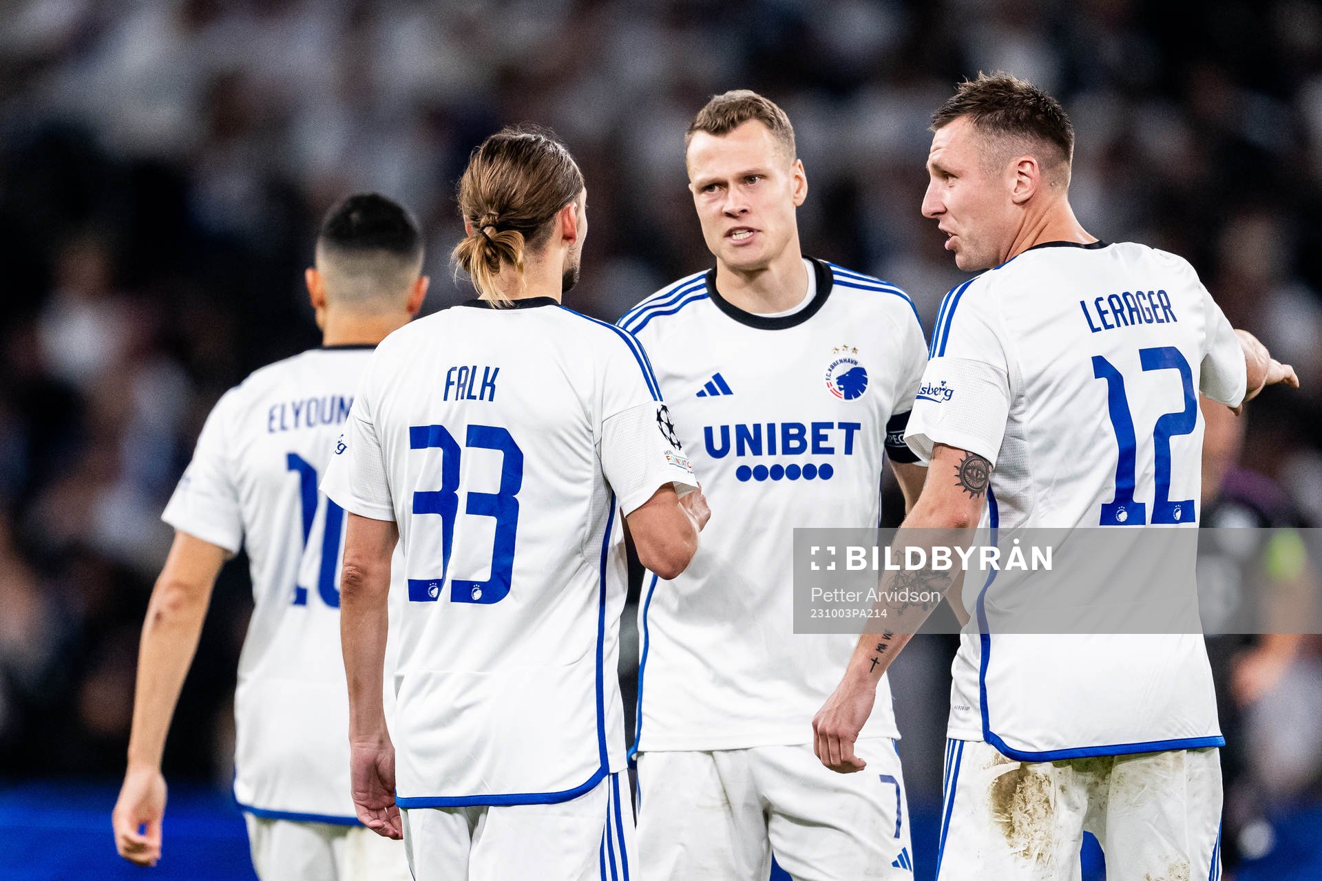 Rasmus Falk, Viktor Claesson and Lukas Lerager of Copenhagen