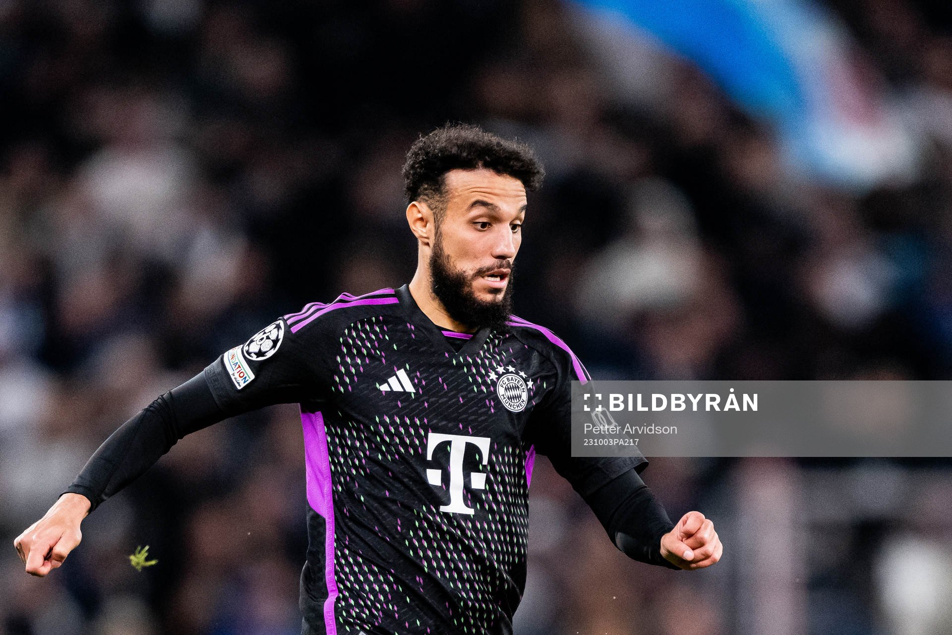 Noussair Mazraoui of Bayern Munich