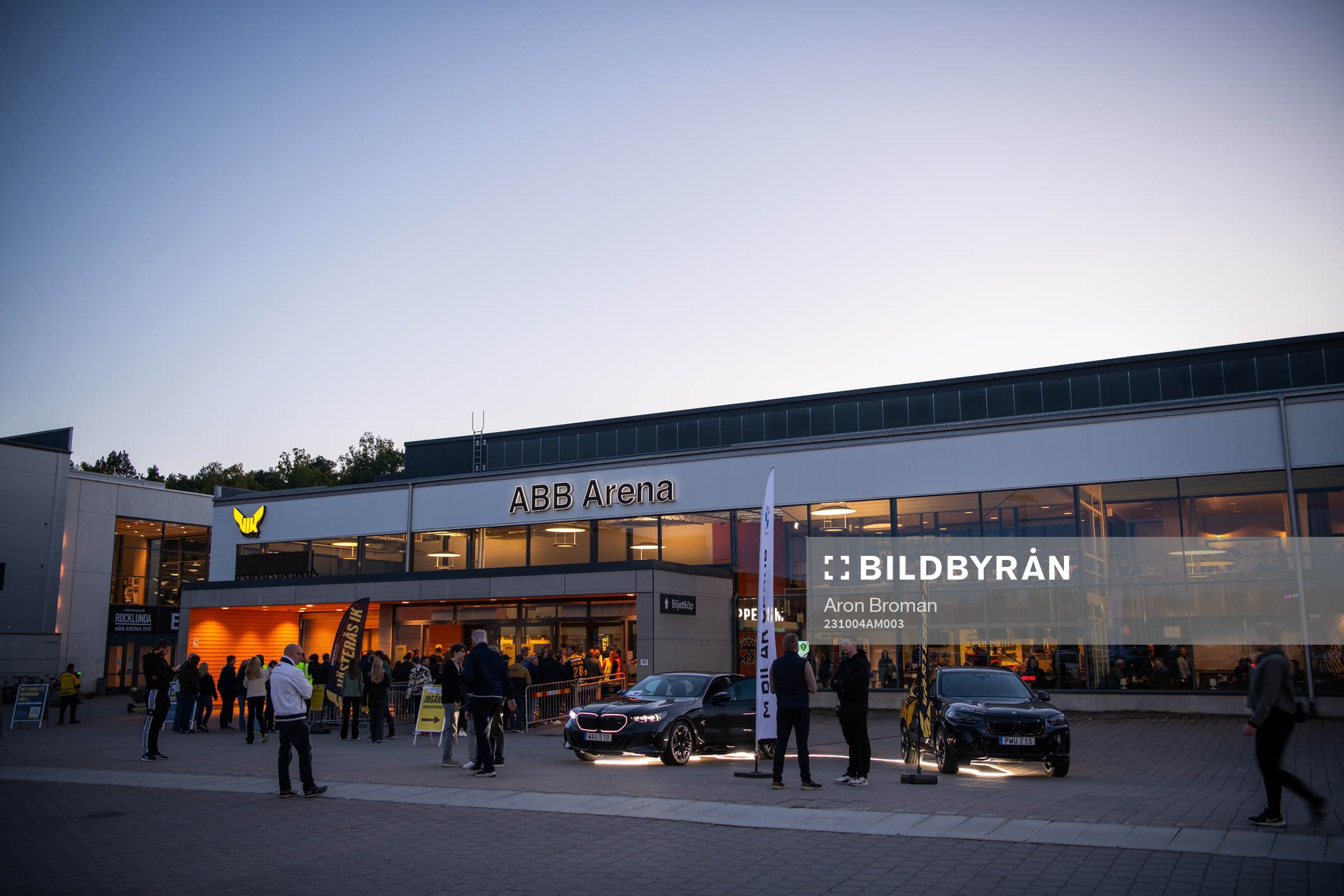 Exteriör vy av ABB Arena