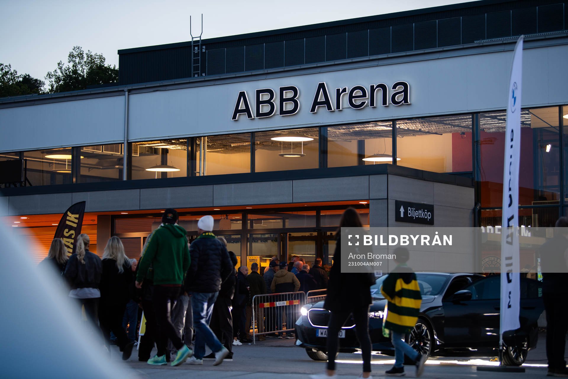 Exteriör vy av ABB Arena