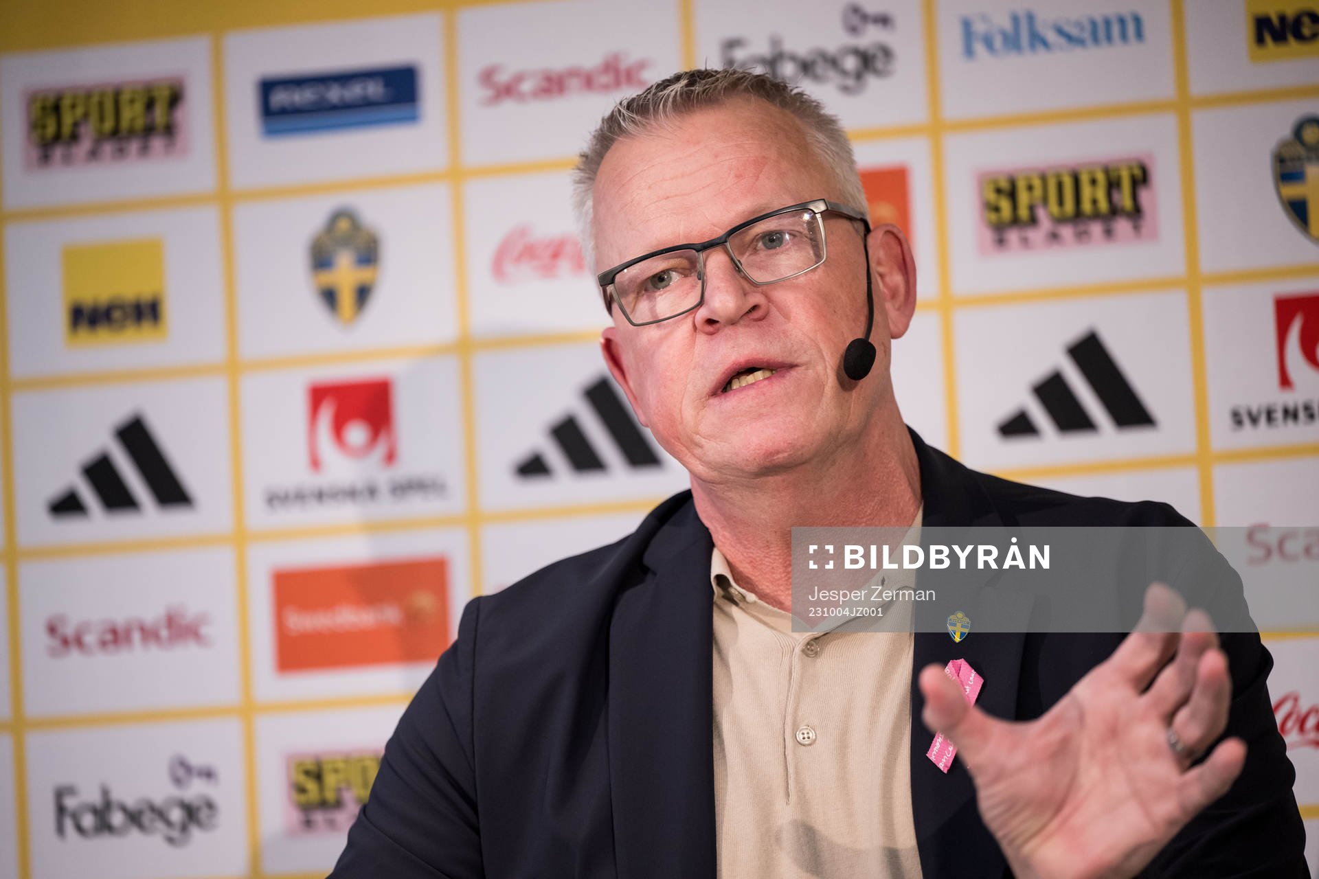 Janne Andersson, head coach of Sweden