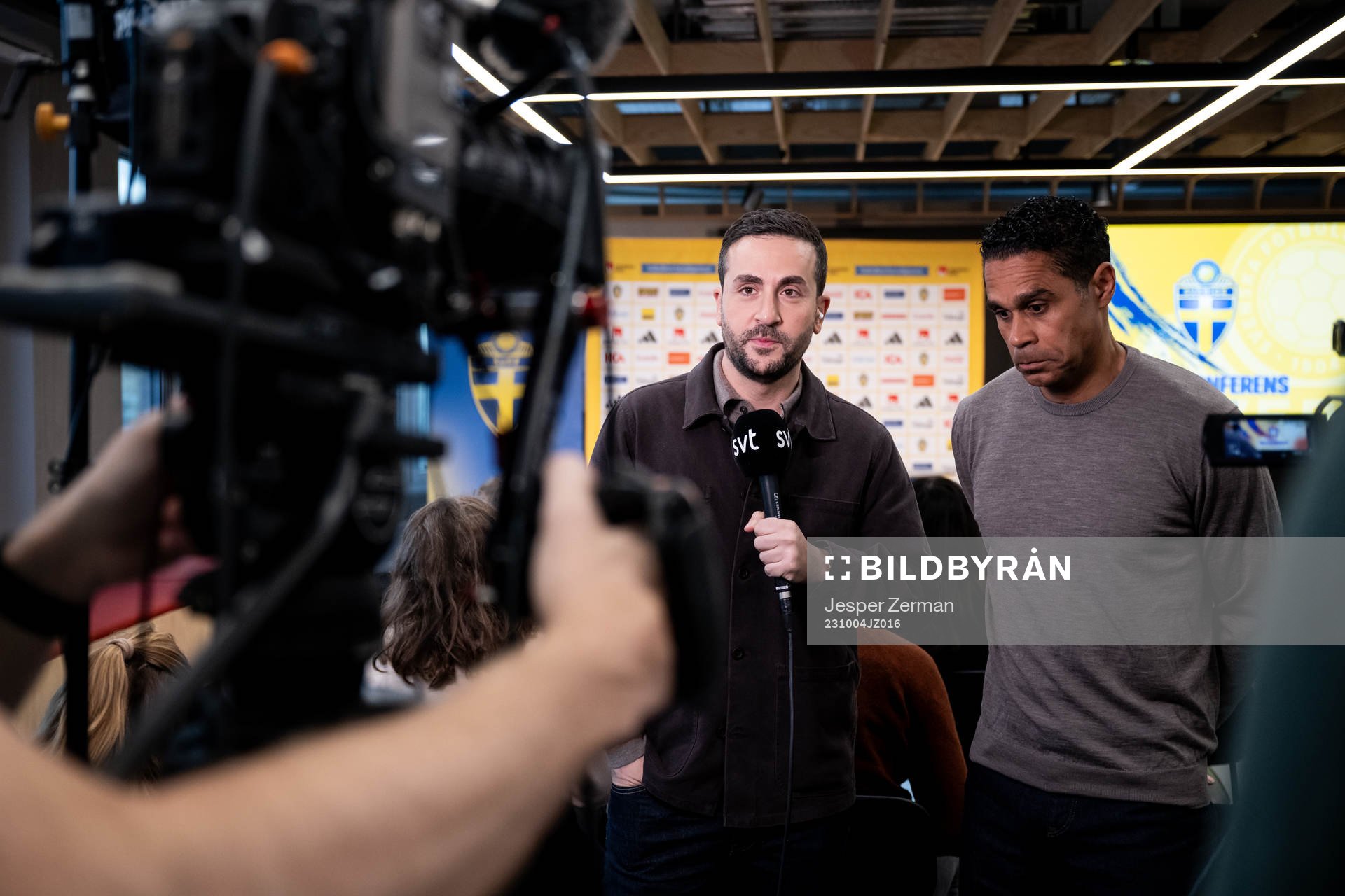 Johan Kücükaslan and Daniel Nannskog of SVT