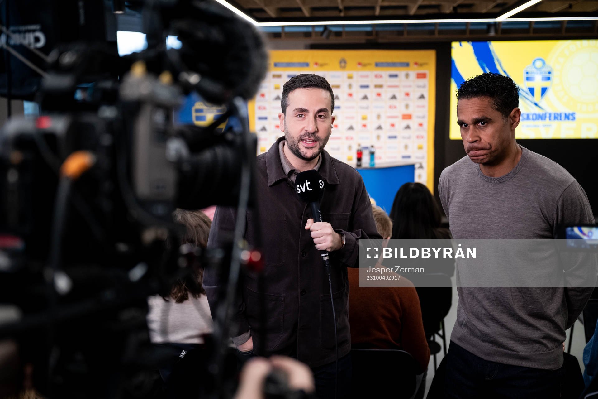 Johan Kücükaslan and Daniel Nannskog of SVT