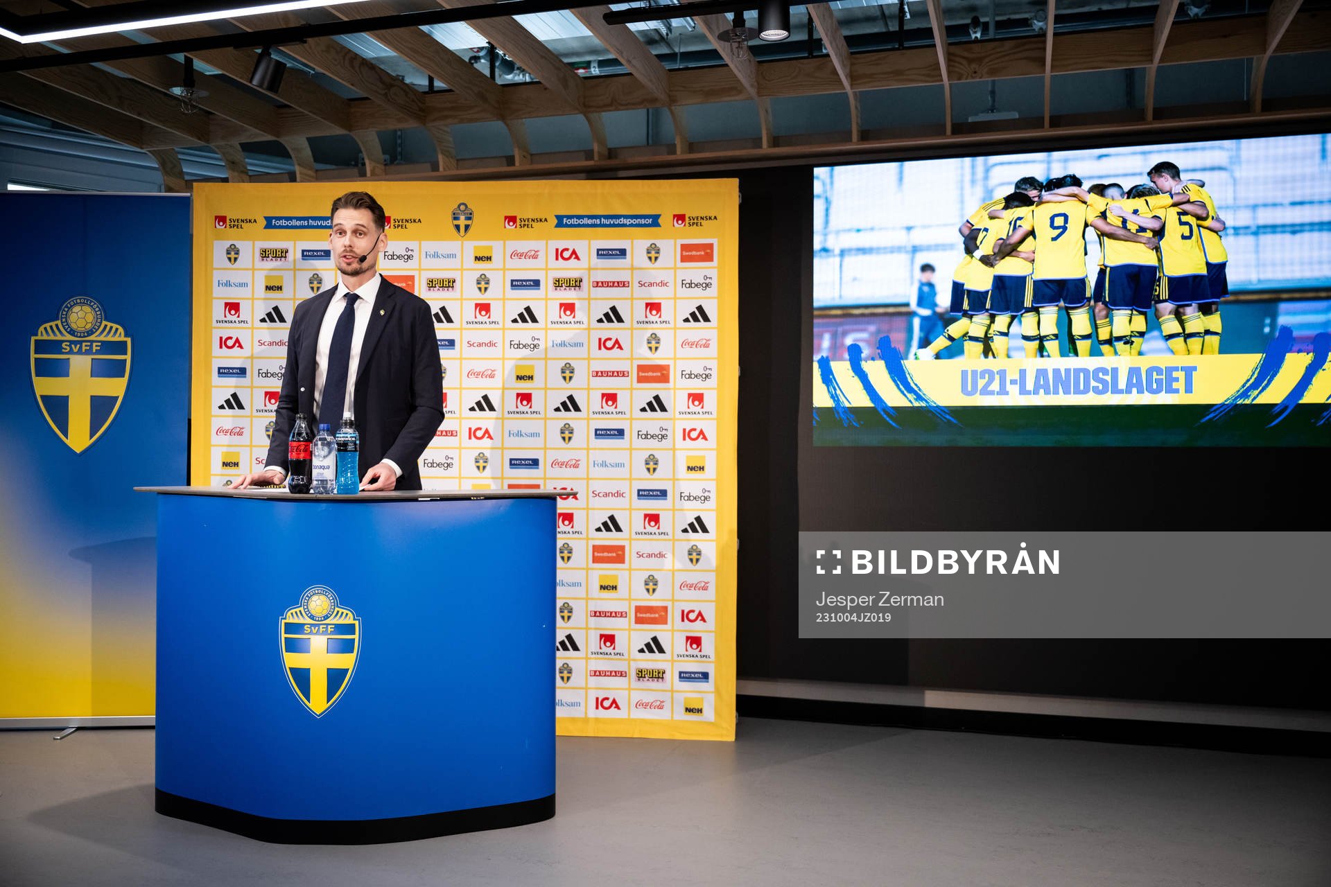 Daniel Bäckström, head coach of Sweden Under-21
