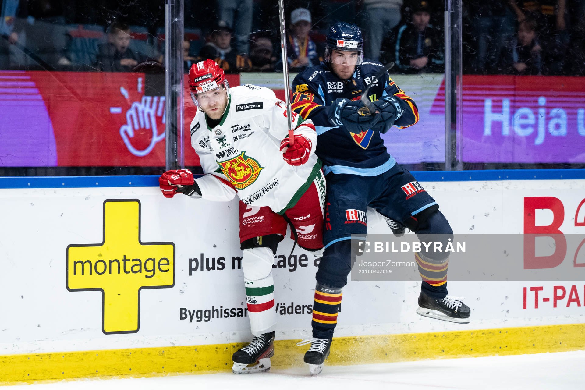 Moras Roope Laavainen och Djurgårdens Anton Gradin