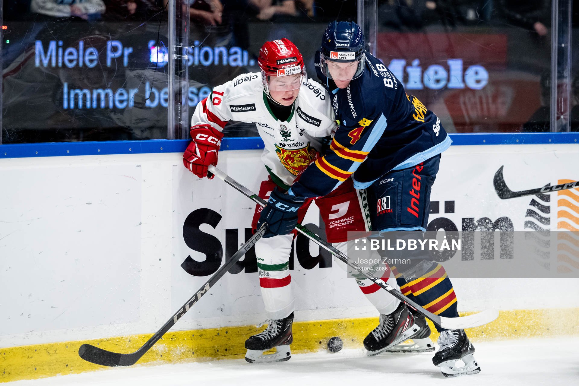Moras Petter Vesterheim och Djurgårdens Edvin Hammarlund