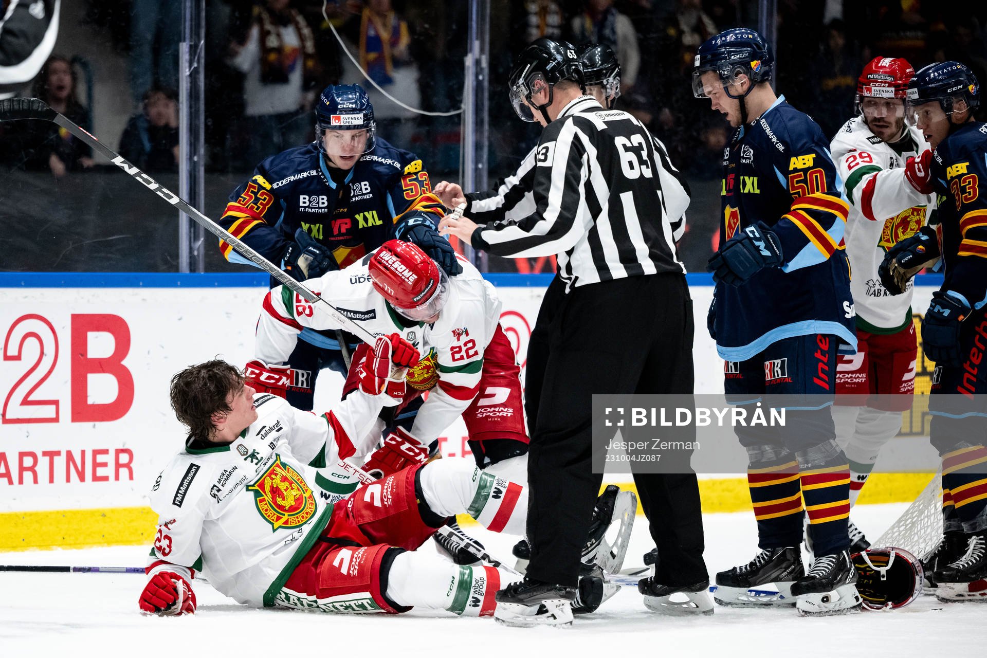 Moras Chad Yetman och Måns Carlsson mot Djurgårdens David
