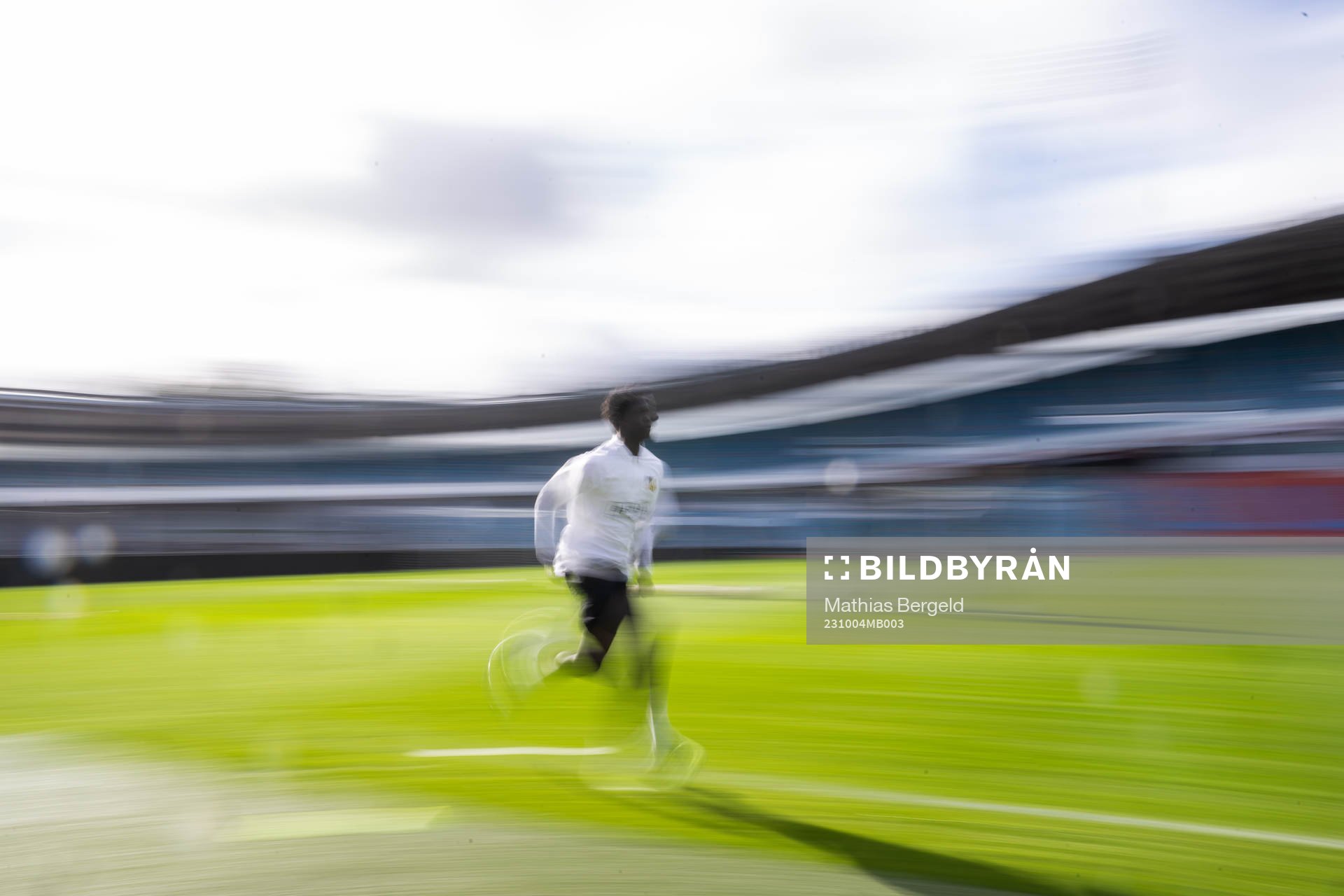 A player running