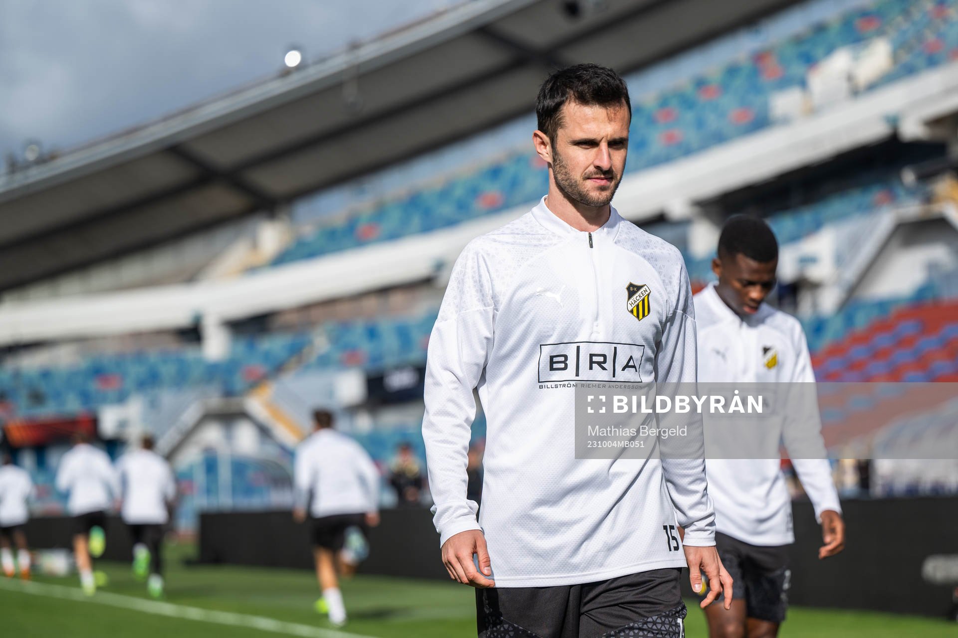 Kadir Hodzic during a training session with Häcken on October 4, 2023 in Göteborg. 