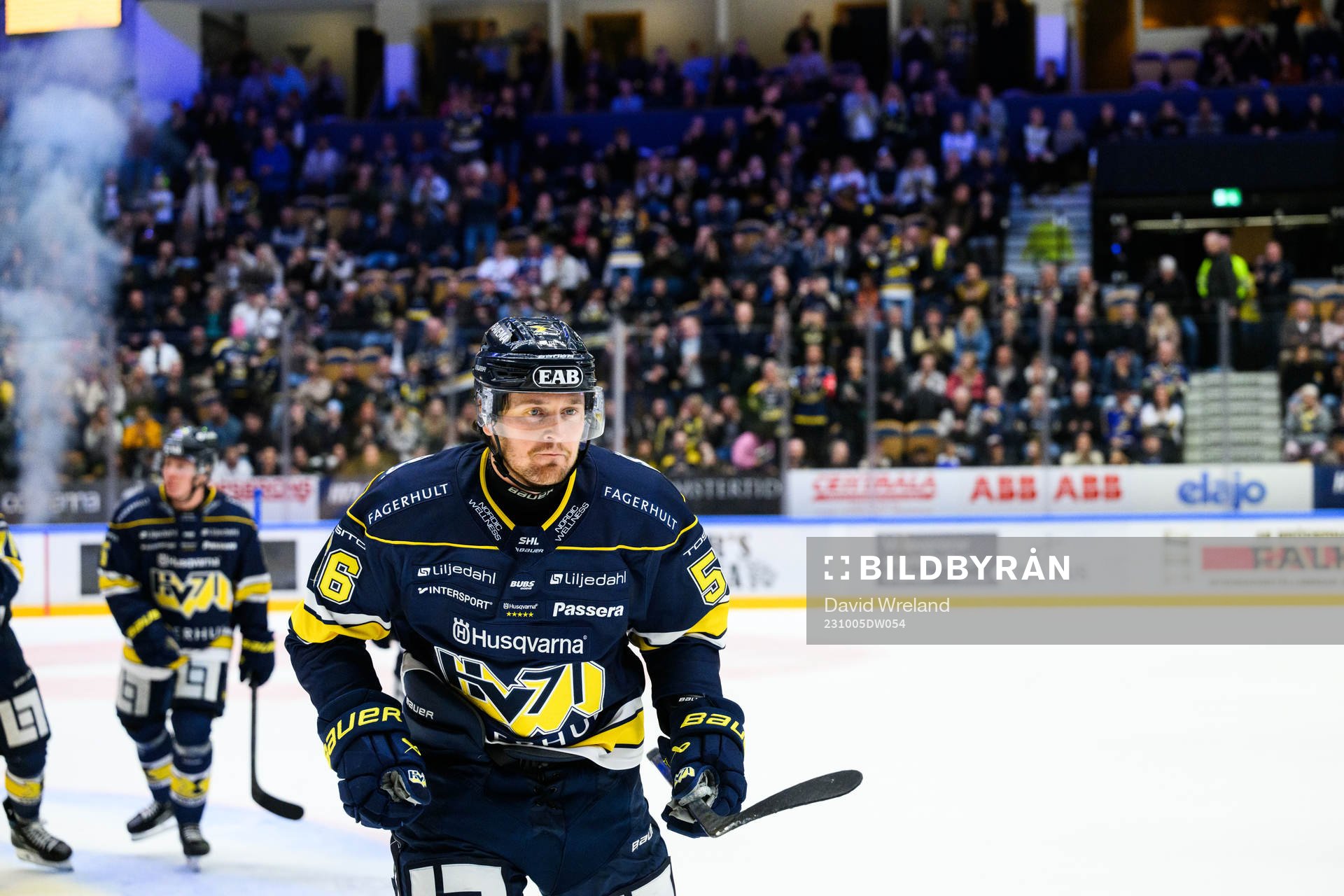 HV71s Fredrik Forsberg  jublar
