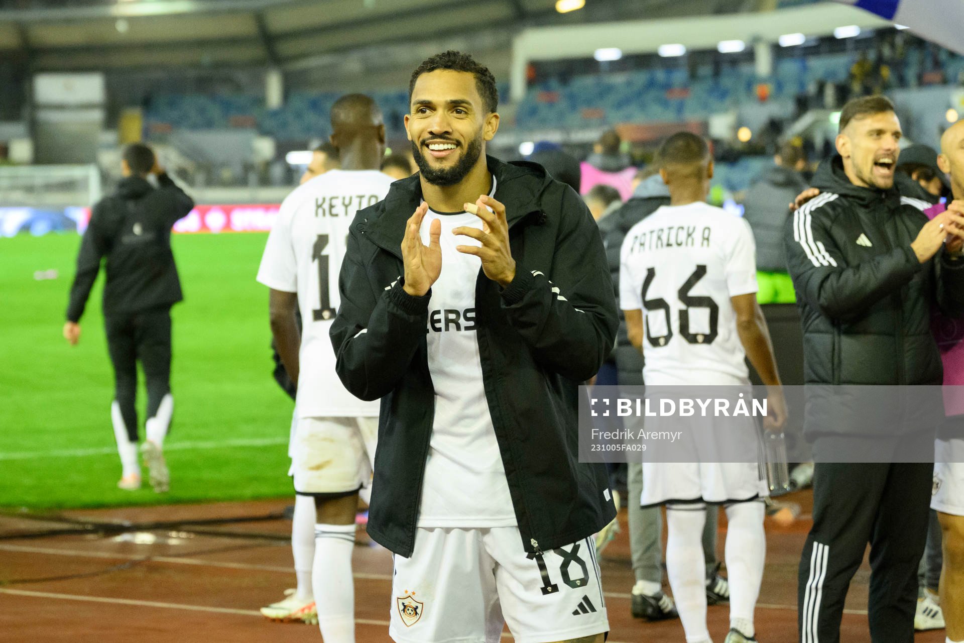 Juninho of Qarabag  celebrating