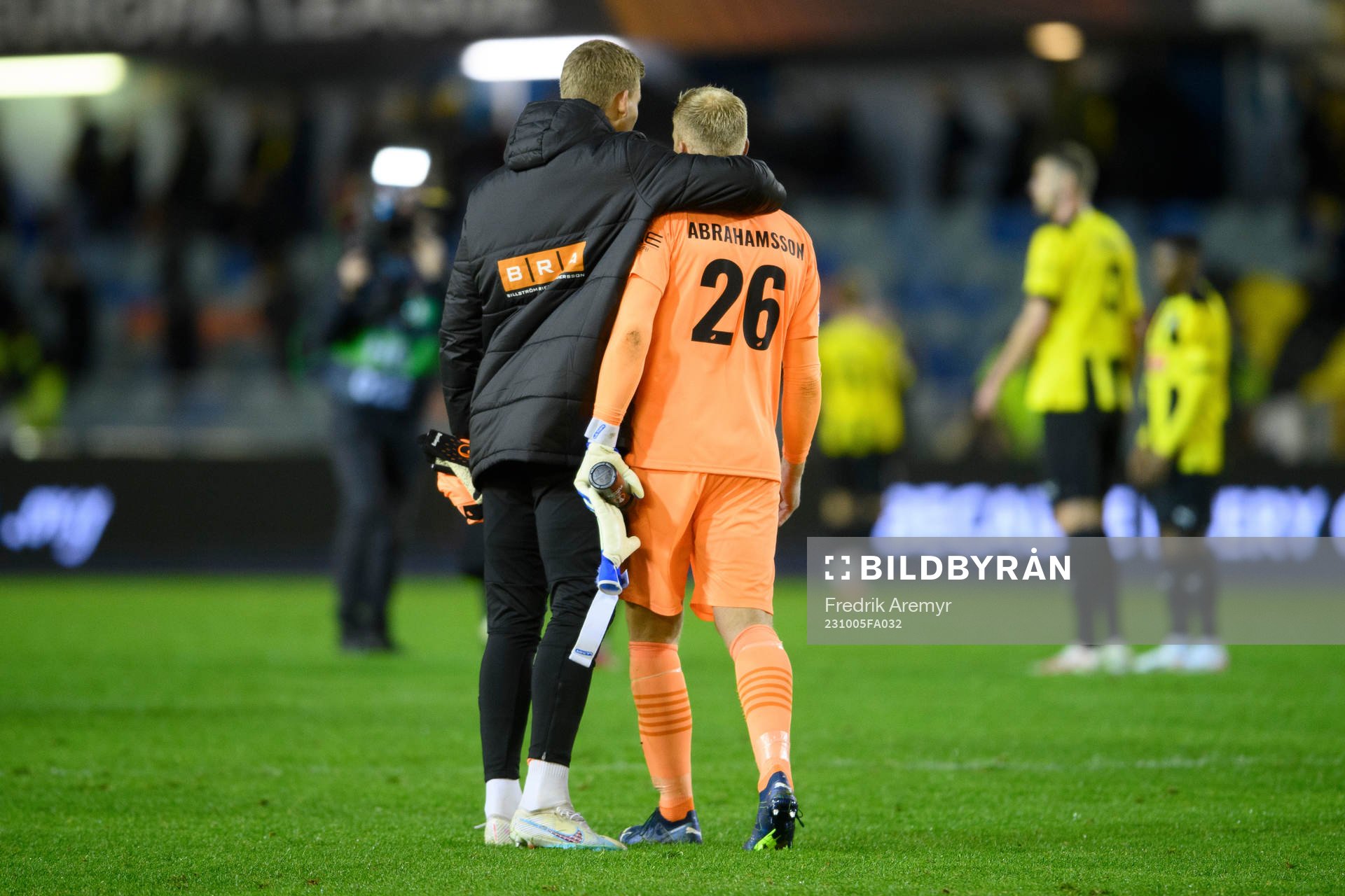goalkeeper Johan Brattberg and goalkeeper Peter Abrahamsson