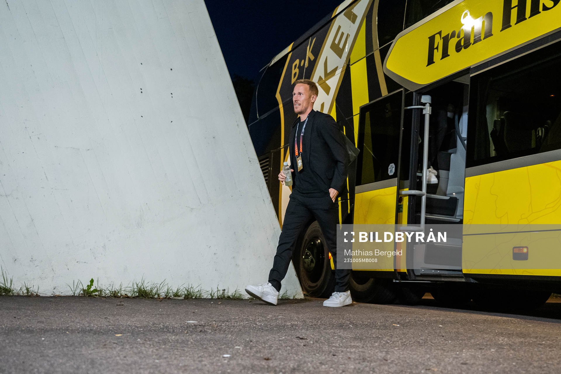 Mikkel Rygaard Jensen of Häcken arrives