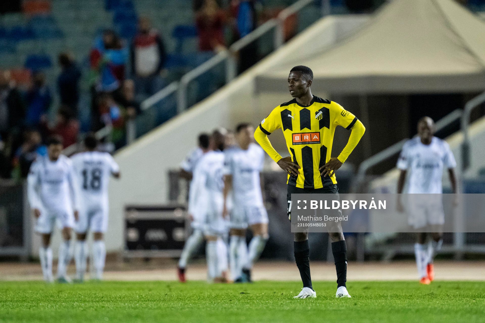 Akoua Romeo Amane of Häcken looks dejected