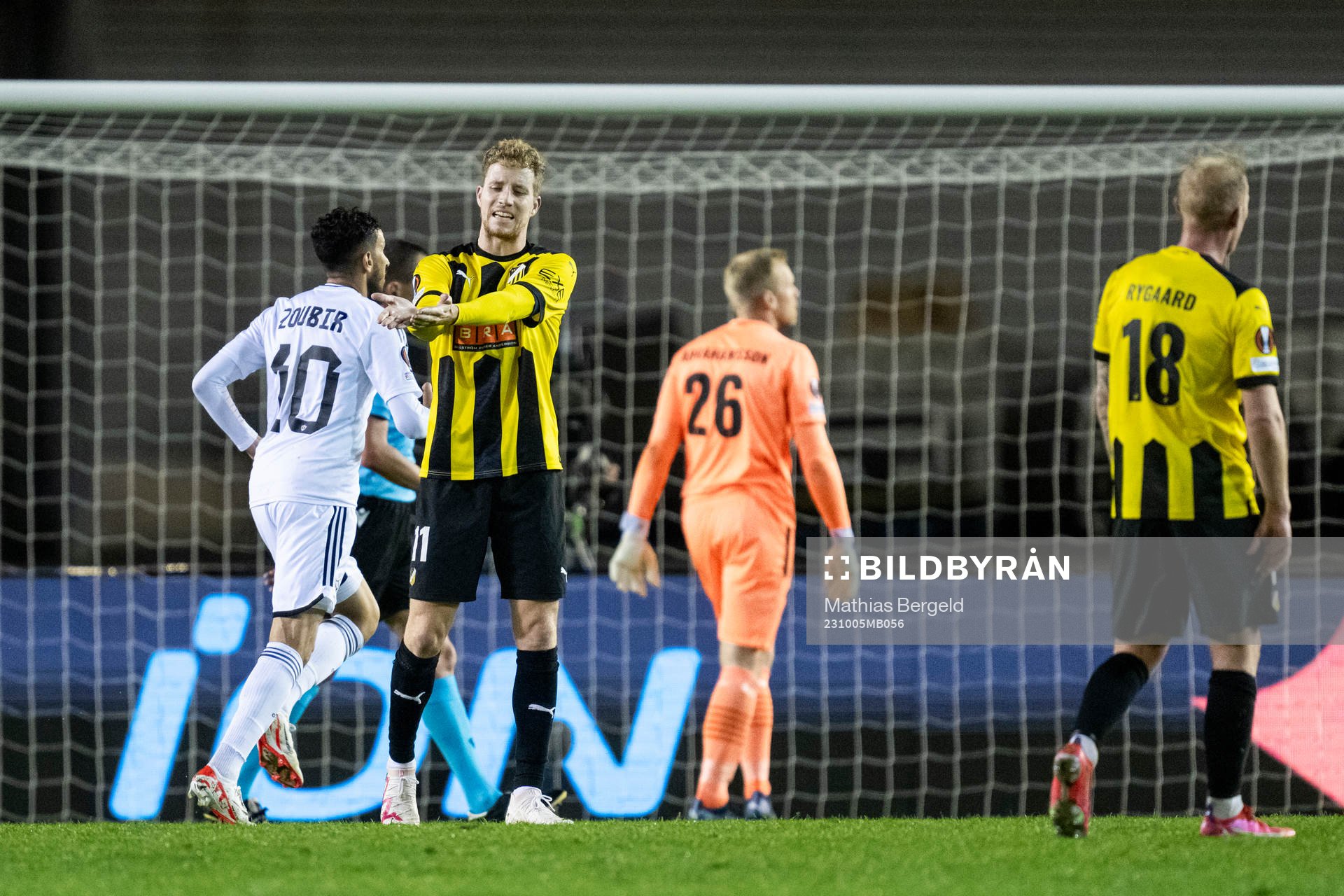 Samuel Gustafson of Häcken looks dejected
