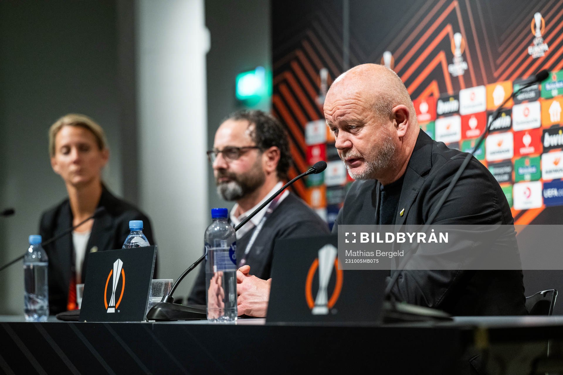 Head coach Per-Mathias Høgmo of Häcken at the press