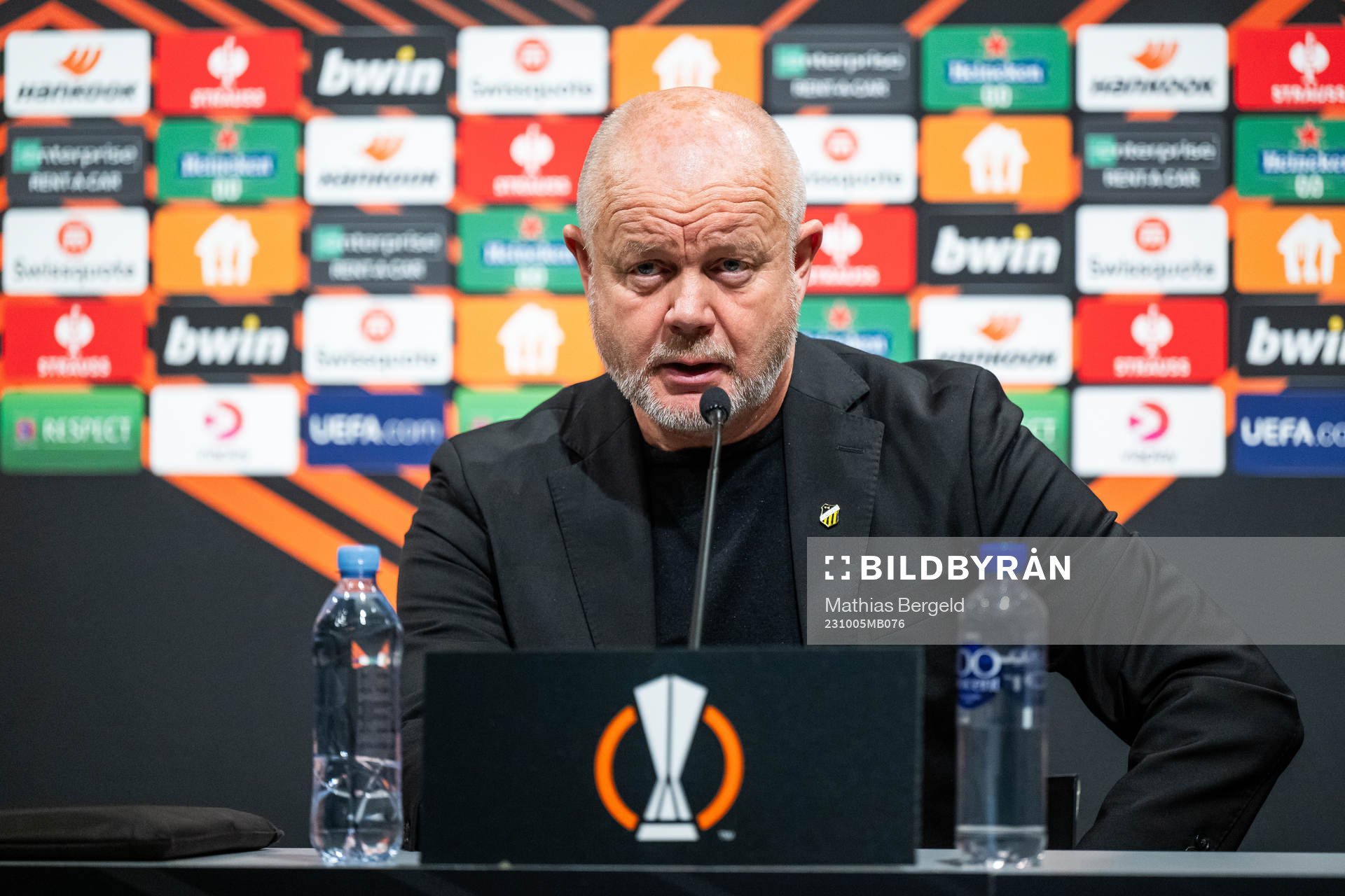 Head coach Per-Mathias Høgmo of Häcken at the press