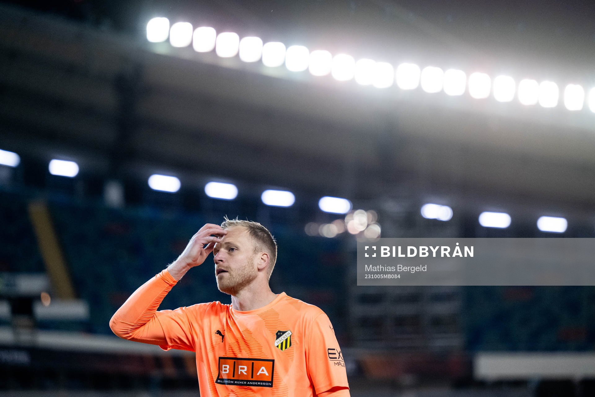 Goalkeeper Peter Abrahamsson of Häcken looks dejected