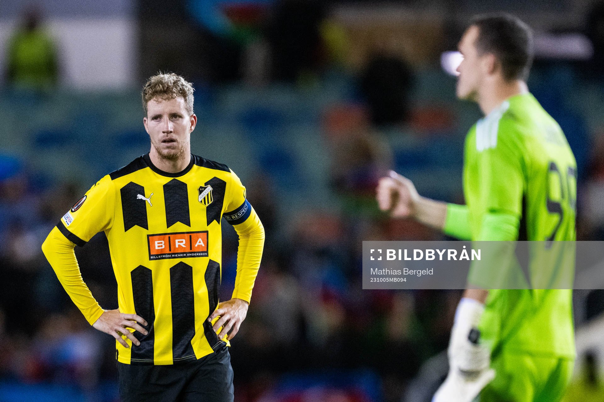 Simon Gustafson of Häcken looks dejected